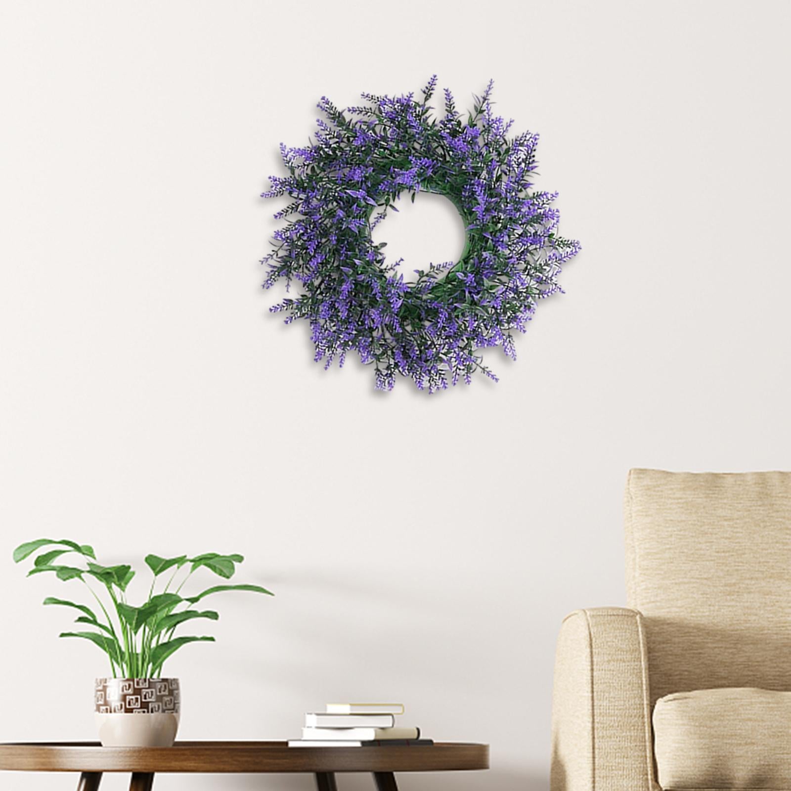 Purple Swag Wreath Door Hanging Ornament for Thanksgiving Farmhouse Corridor Big