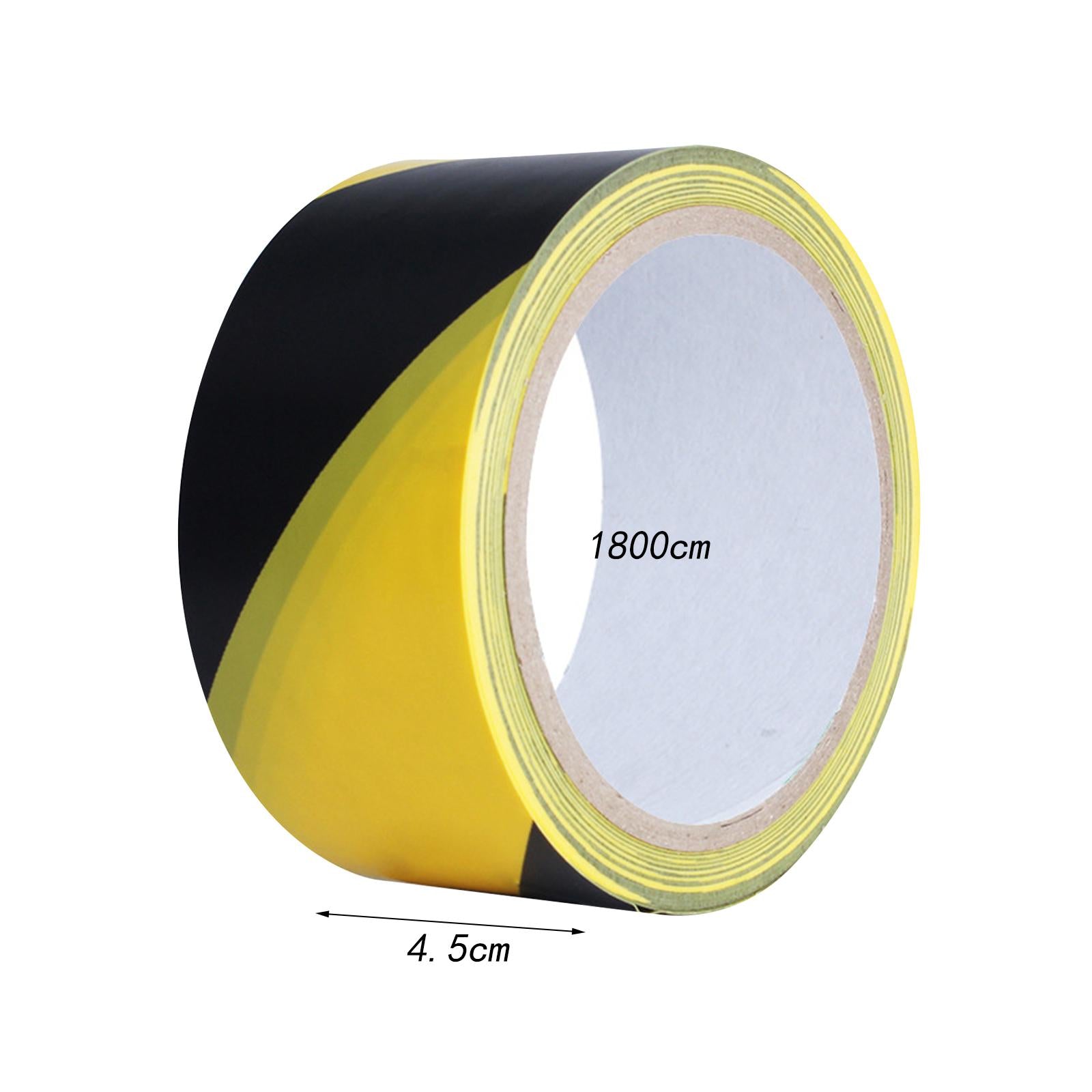 3xWarning Tape Hazard Warning Safety Stripe Tape for Floors Walls Construction black yellow 4.5cm