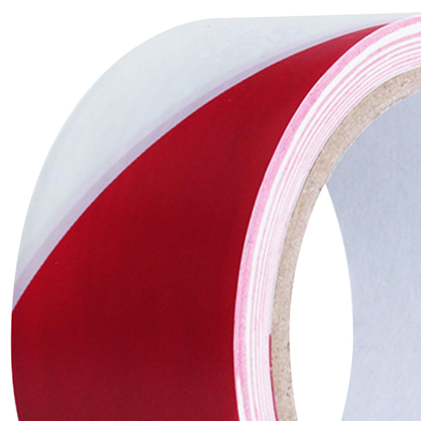 Warning Tape Hazard Warning Safety Stripe Tape for Floors Walls Construction red white 4.5cm