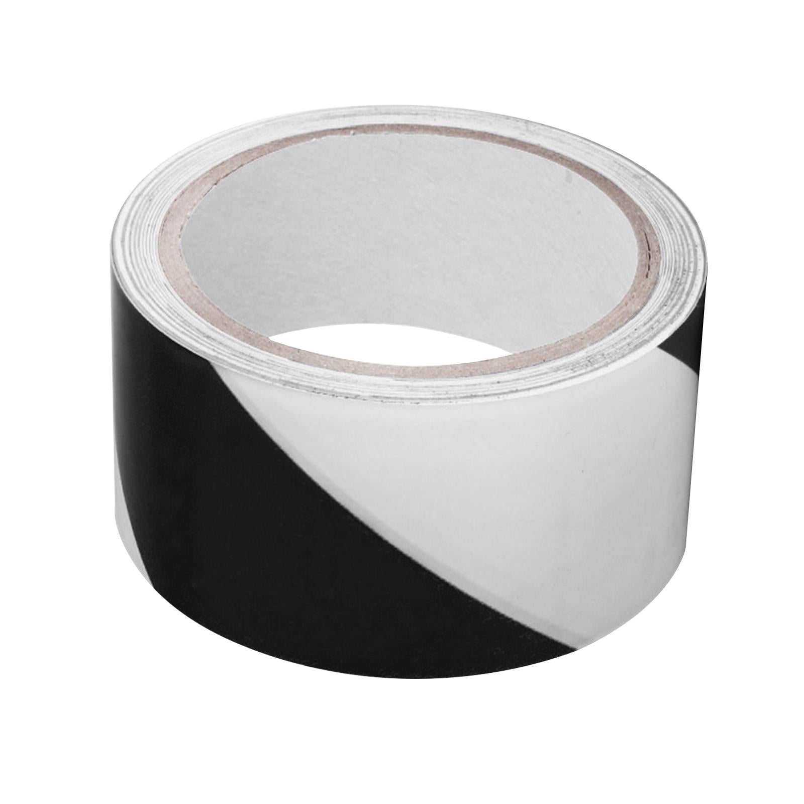 Warning Tape Hazard Warning Safety Stripe Tape for Floors Walls Construction black white 6cm