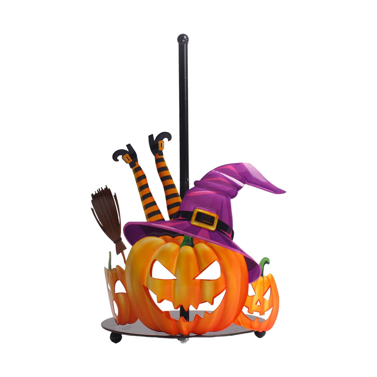 Halloween Paper Towel Holder Kitchen Decor for Kitchen Home Decor Countertop Purple Hat