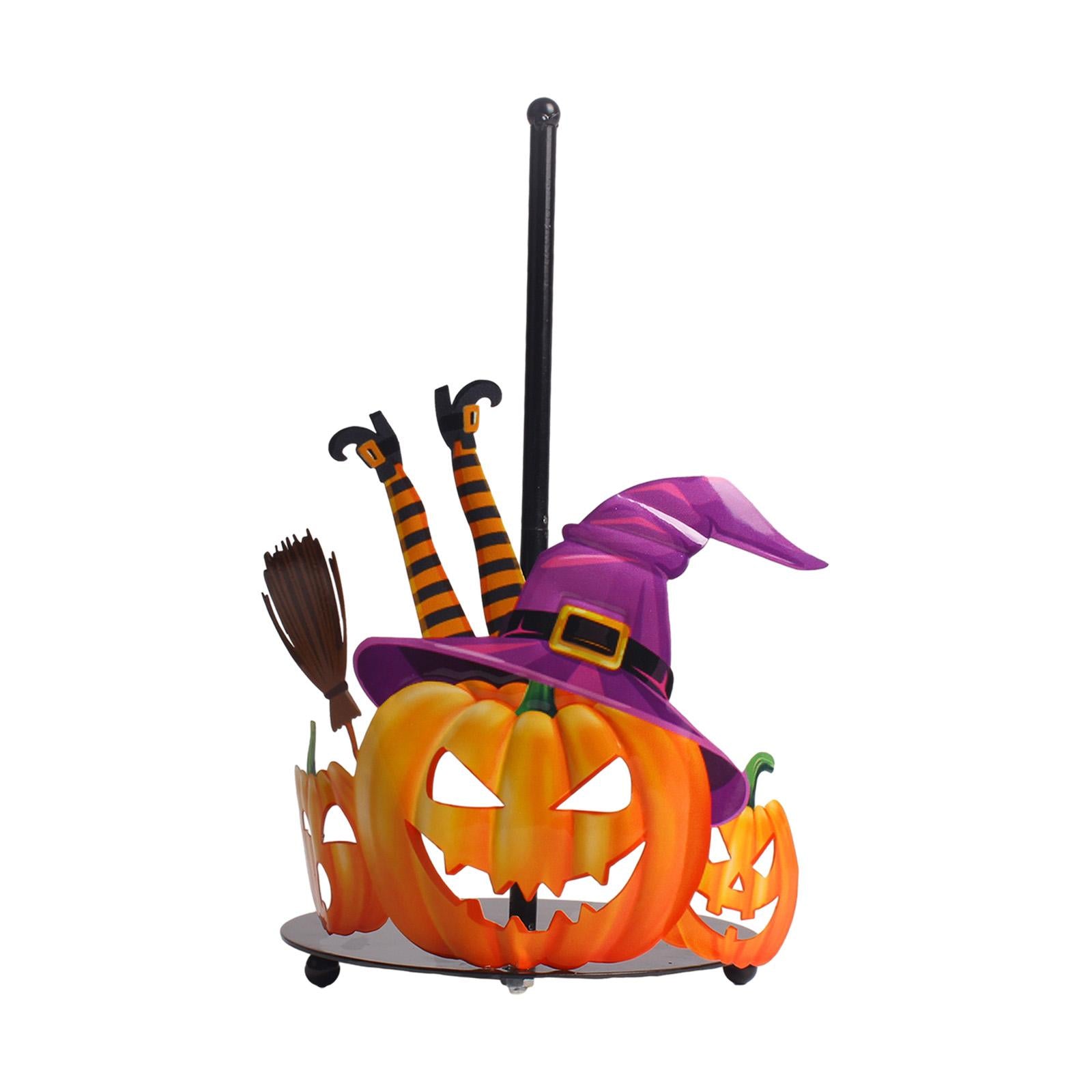 Halloween Paper Towel Holder Kitchen Decor for Kitchen Home Decor Countertop Purple Hat