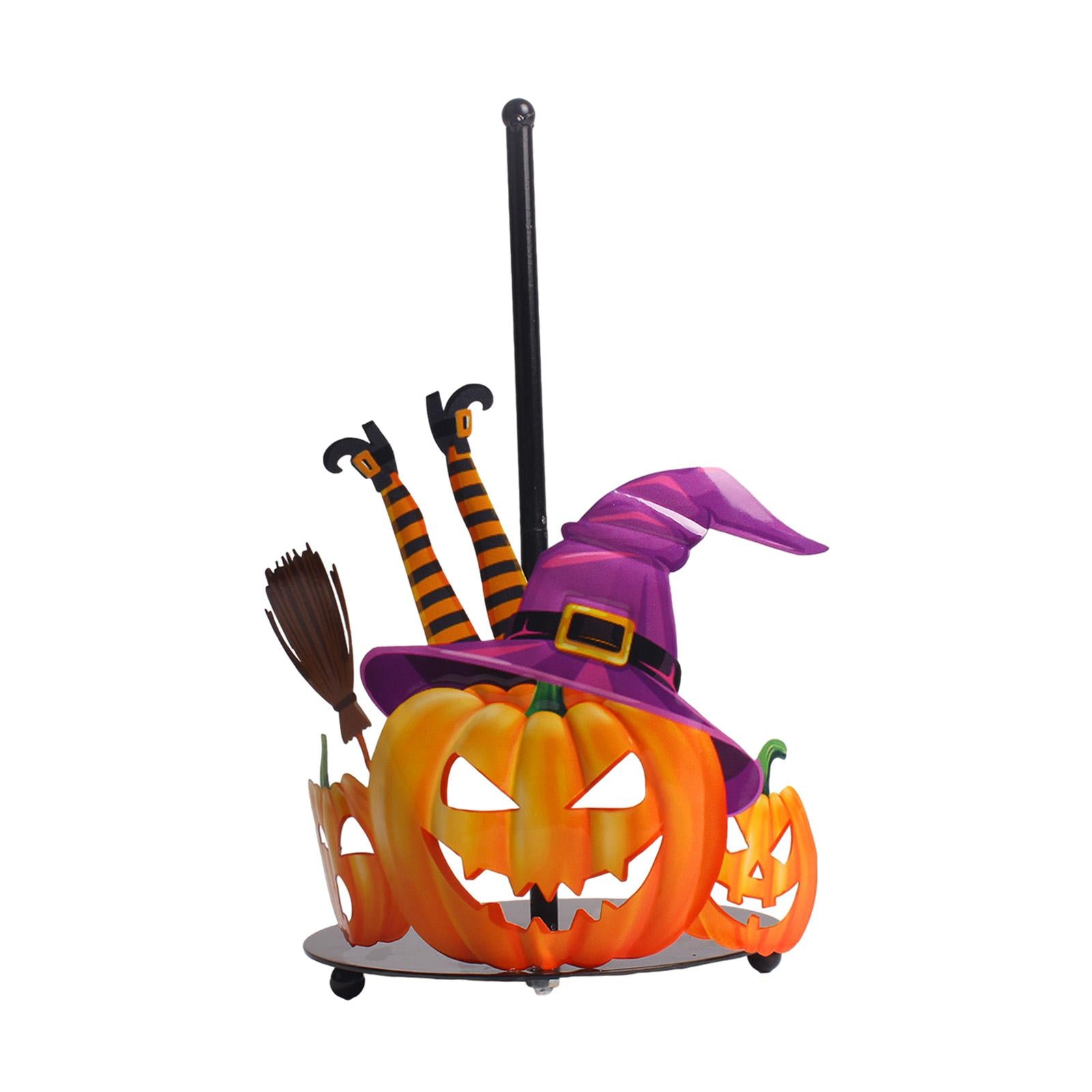 Halloween Paper Towel Holder Kitchen Decor for Kitchen Home Decor Countertop Purple Hat
