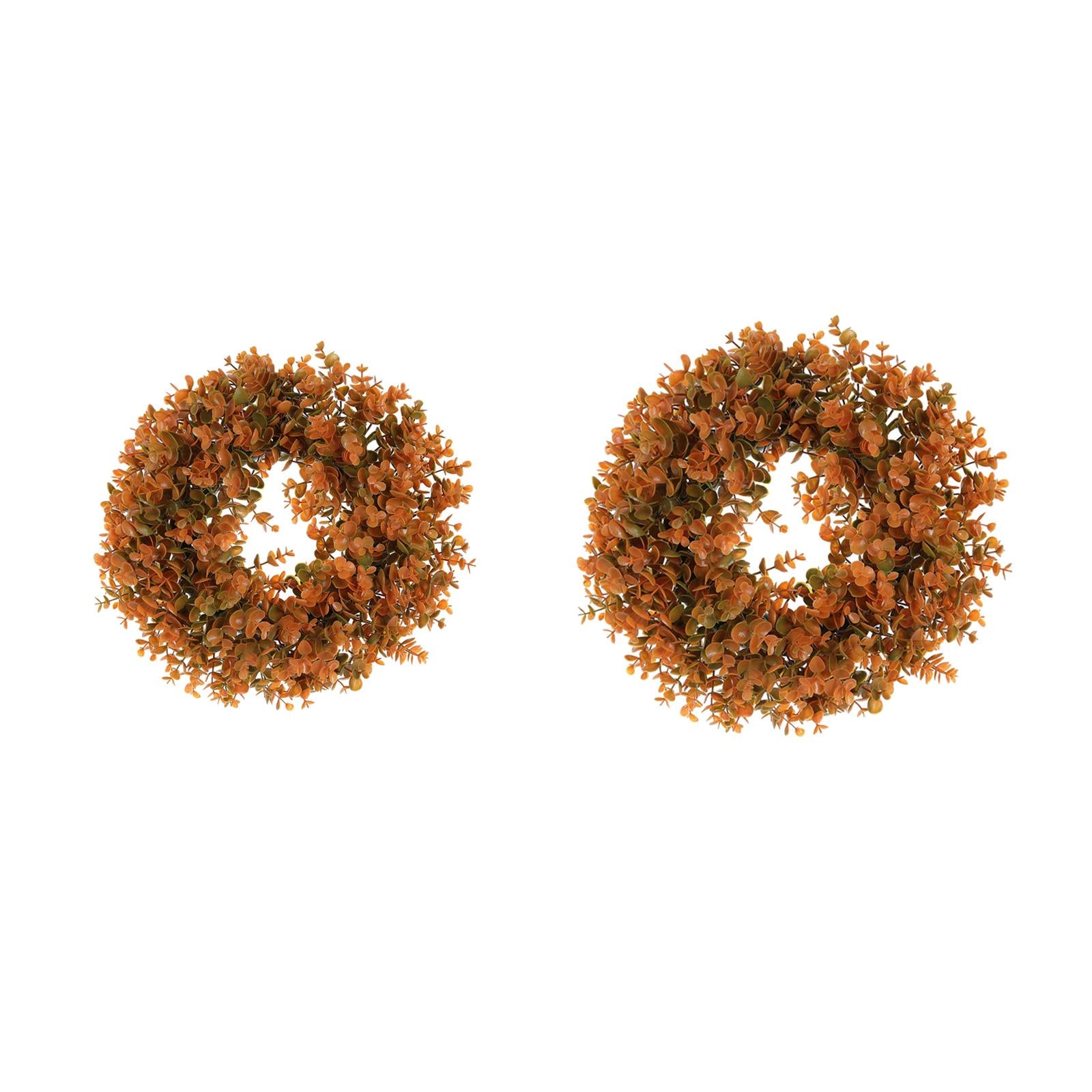 Artificial Fall Wreath Fall Eucalyptus Wreath for Windows Front Door 40cmx40cm