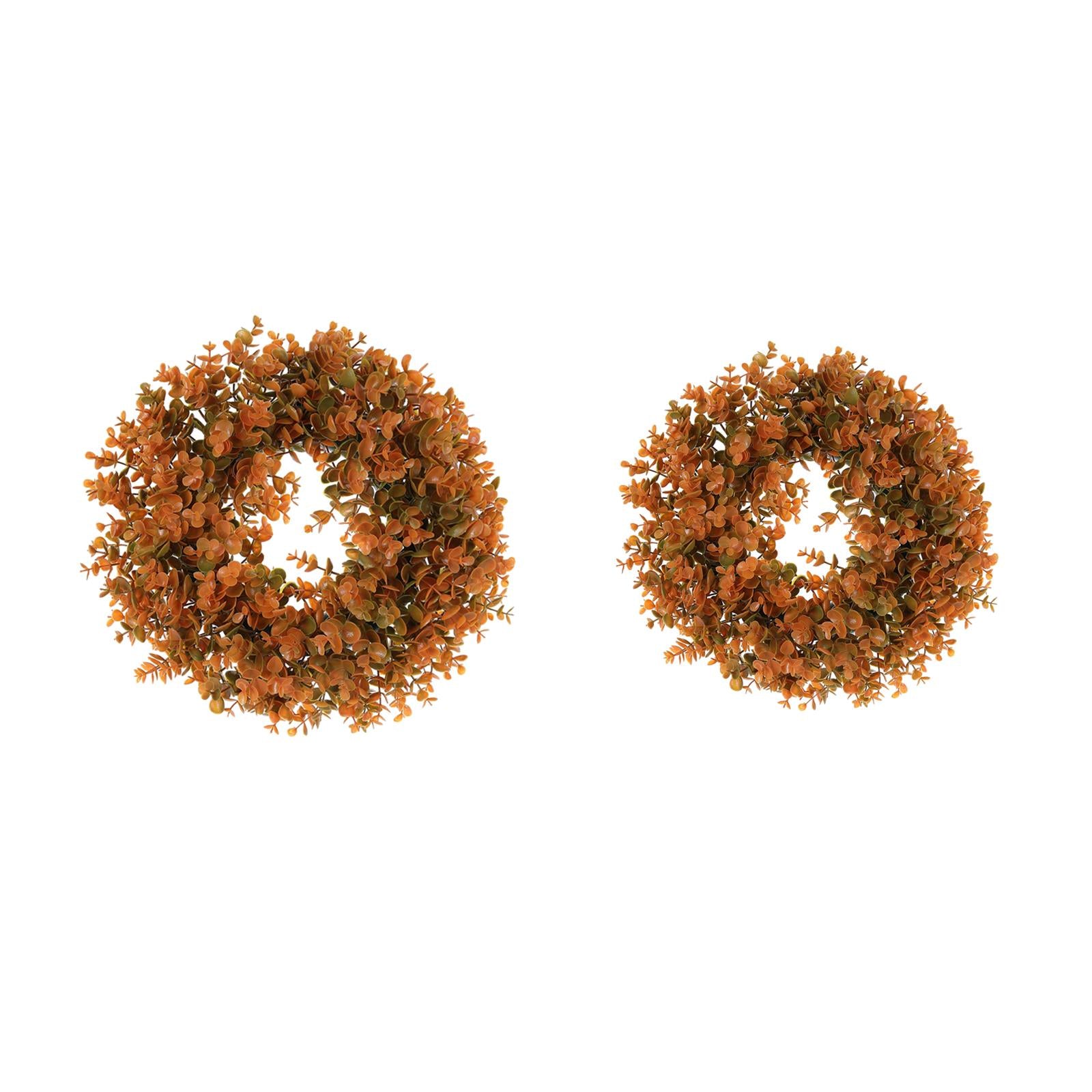 Artificial Fall Wreath Fall Eucalyptus Wreath for Windows Front Door 40cmx40cm