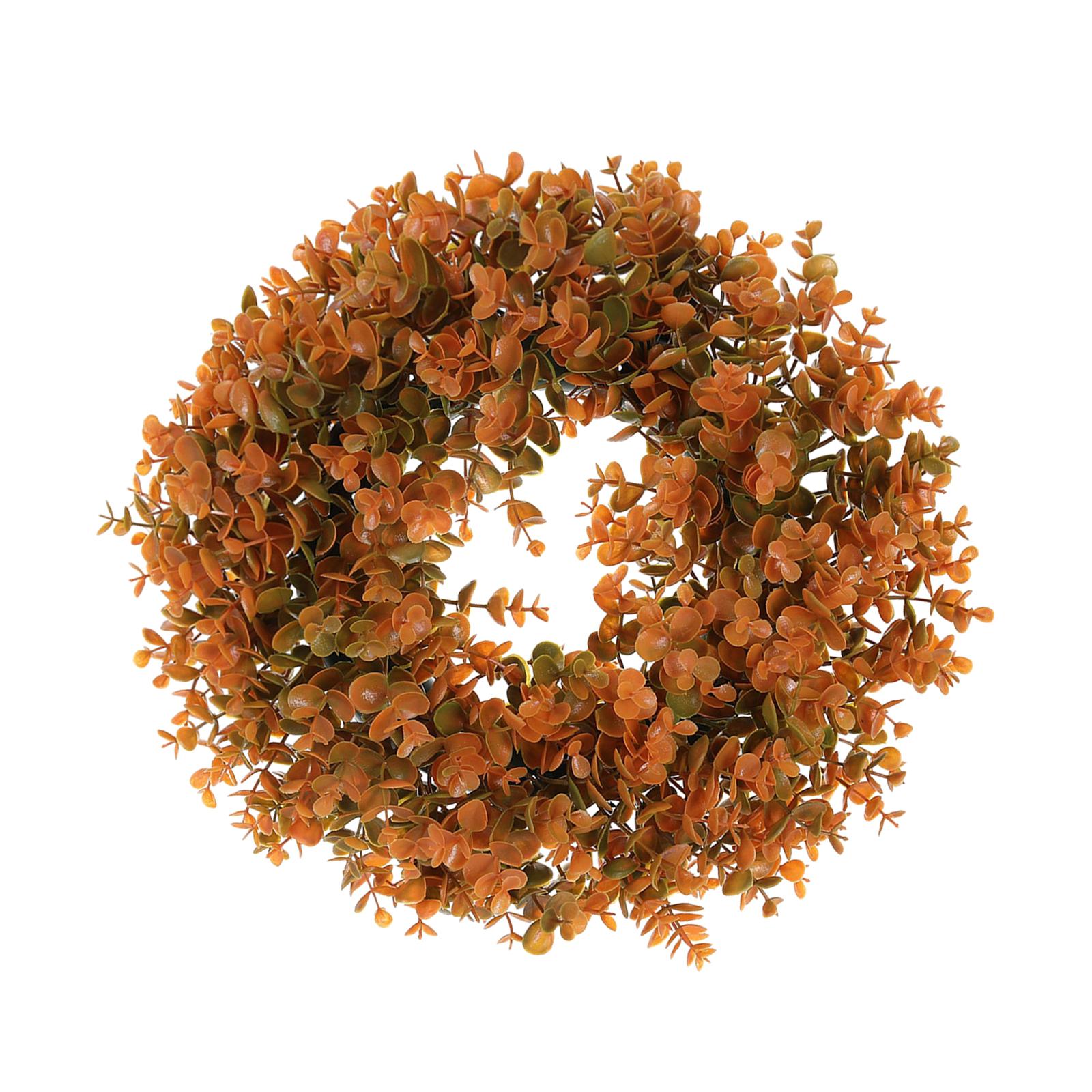 Artificial Fall Wreath Fall Eucalyptus Wreath for Windows Front Door 45cmx45cm
