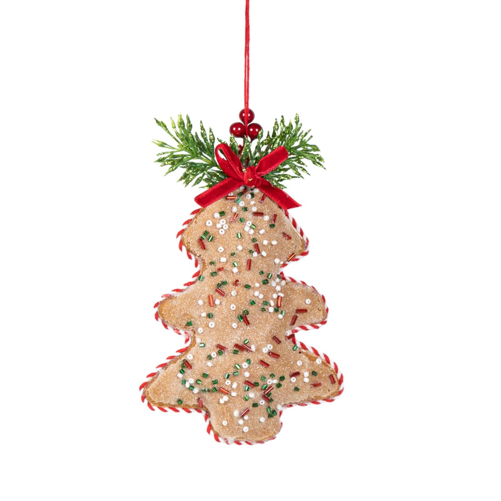 Holiday Hanging Ornaments Drop Pendant Fabric Xmas Decorations for Birthdays Style B