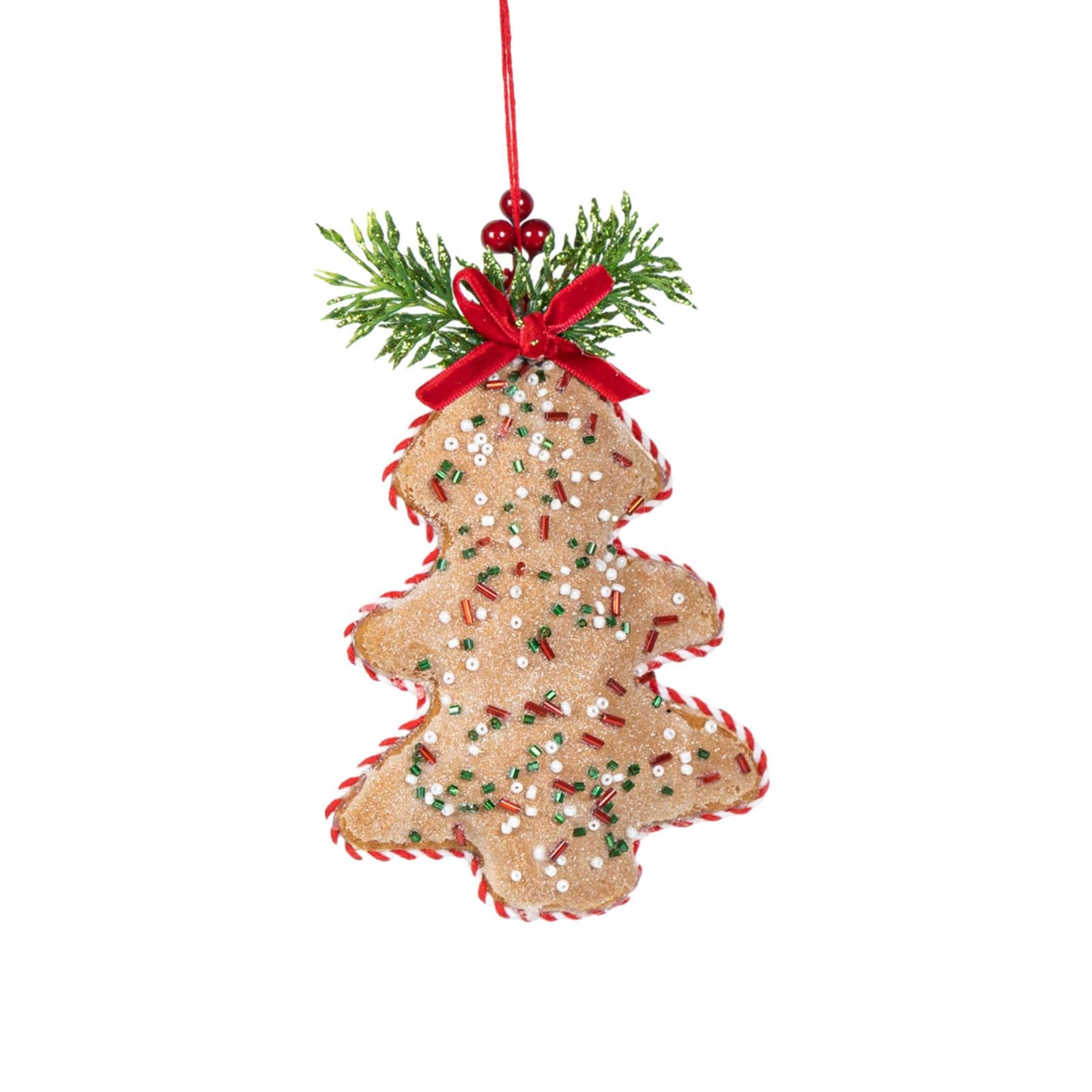 Holiday Hanging Ornaments Drop Pendant Fabric Xmas Decorations for Birthdays Style B