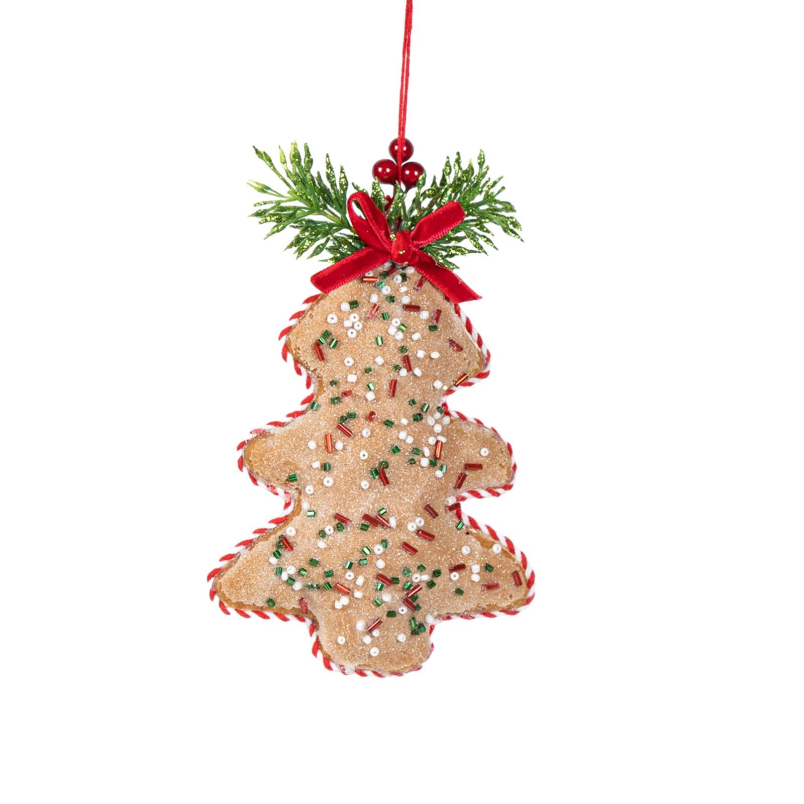 Holiday Hanging Ornaments Drop Pendant Fabric Xmas Decorations for Birthdays Style B