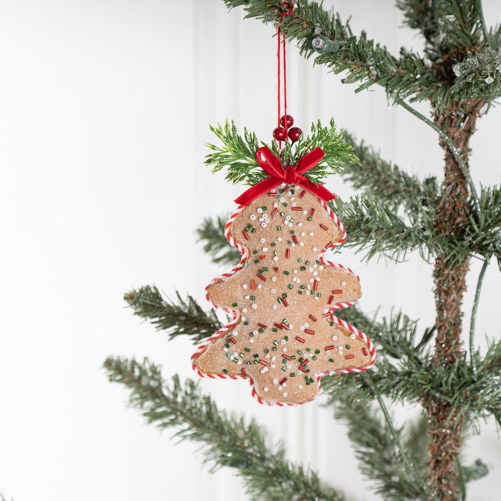 Holiday Hanging Ornaments Drop Pendant Fabric Xmas Decorations for Birthdays Style B