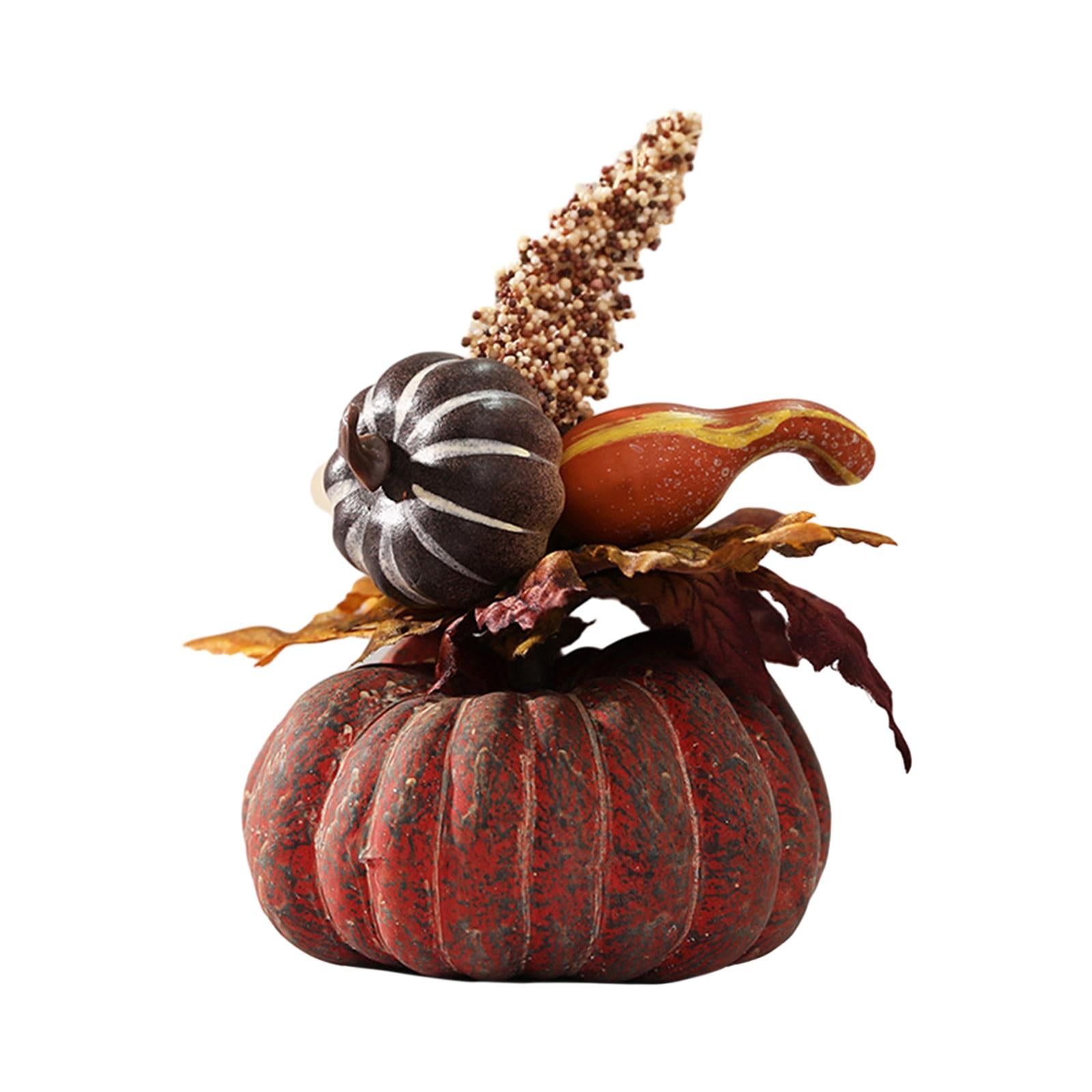Artificial Pumpkin Flower Photo Props Fall Office Halloween Thanksgiving Style C