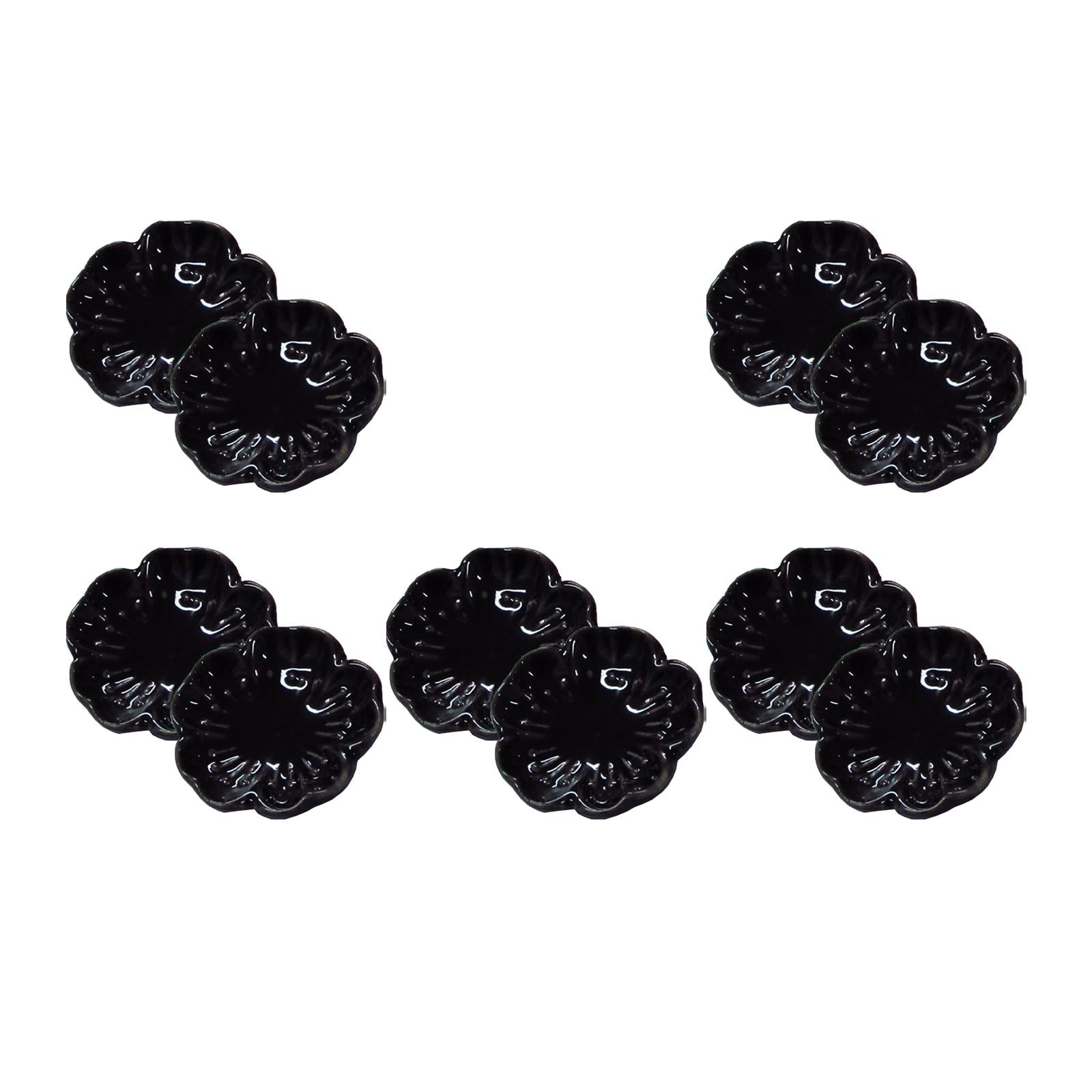 10 Pieces Incense Holder Unique Censer Ceramic for Teahouse Table Household