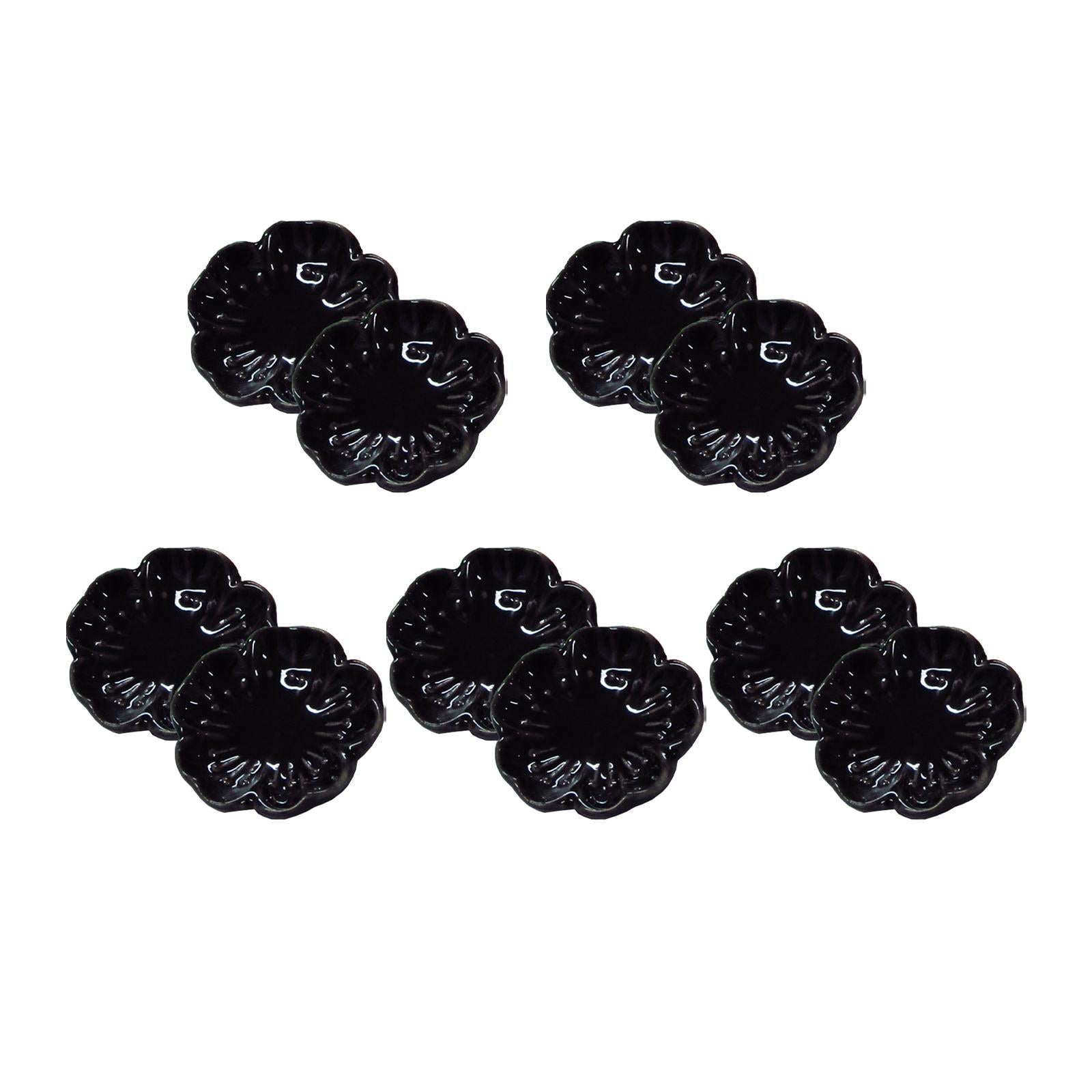 10 Pieces Incense Holder Unique Censer Ceramic for Teahouse Table Household