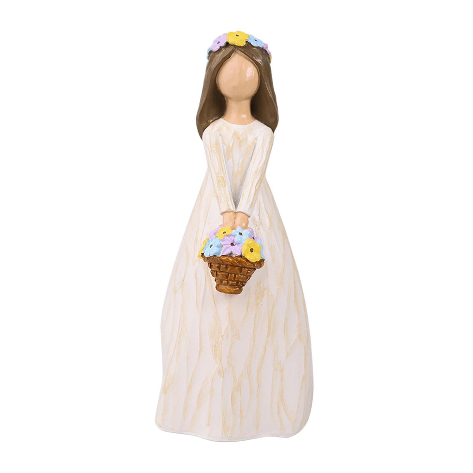 Elf Girl Figurine Cake Topper Ornament for Valentine's Day Living Room Party