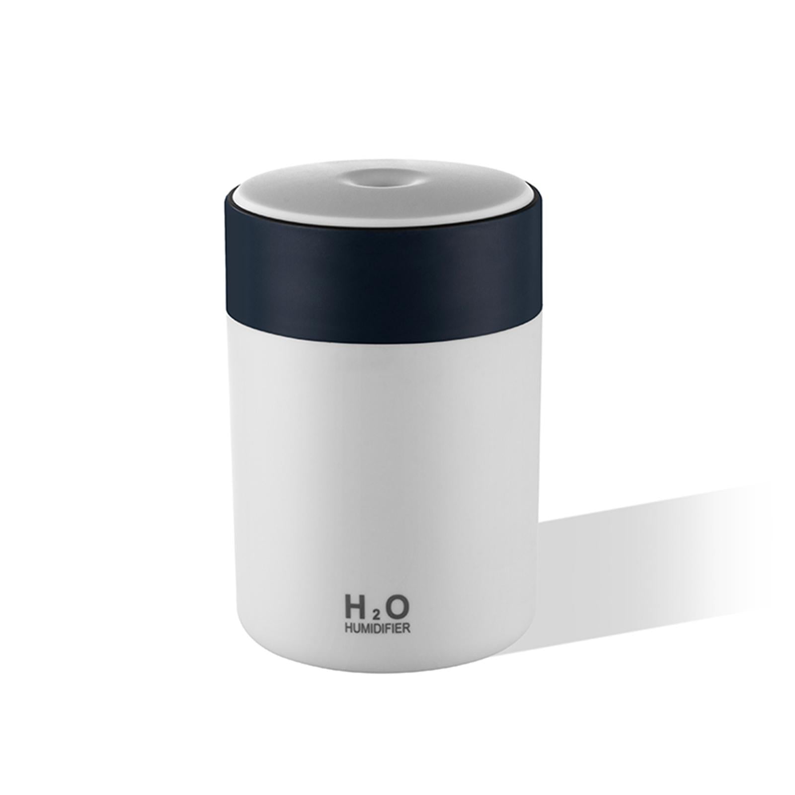 300ml Portable Mist Humidifier with Multicolor Light for Home Office Nursery White