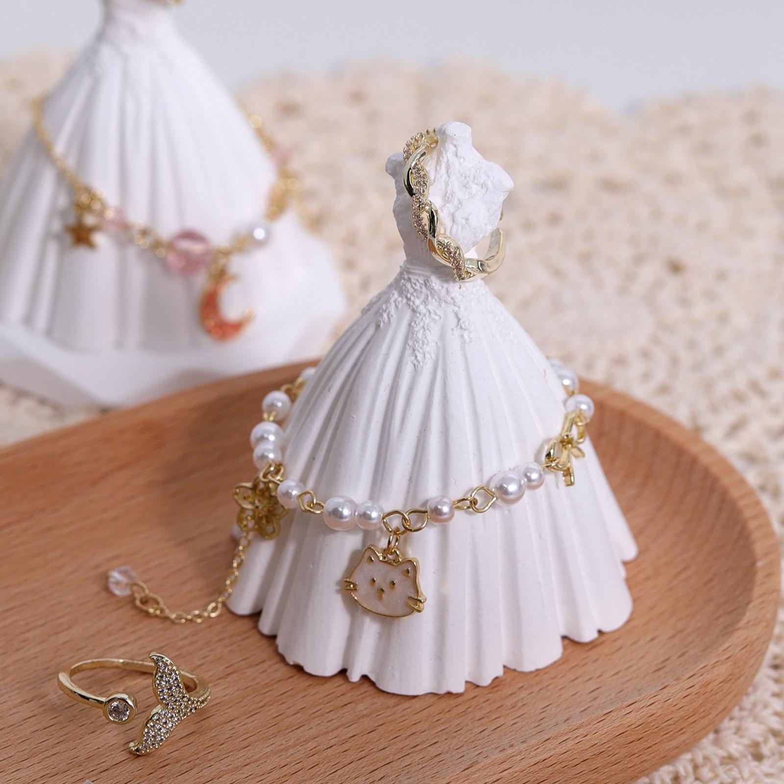 Jewelry Holder Plaster Showcase for Home Shop Bracelet Holder Craft Displays Wedding dress