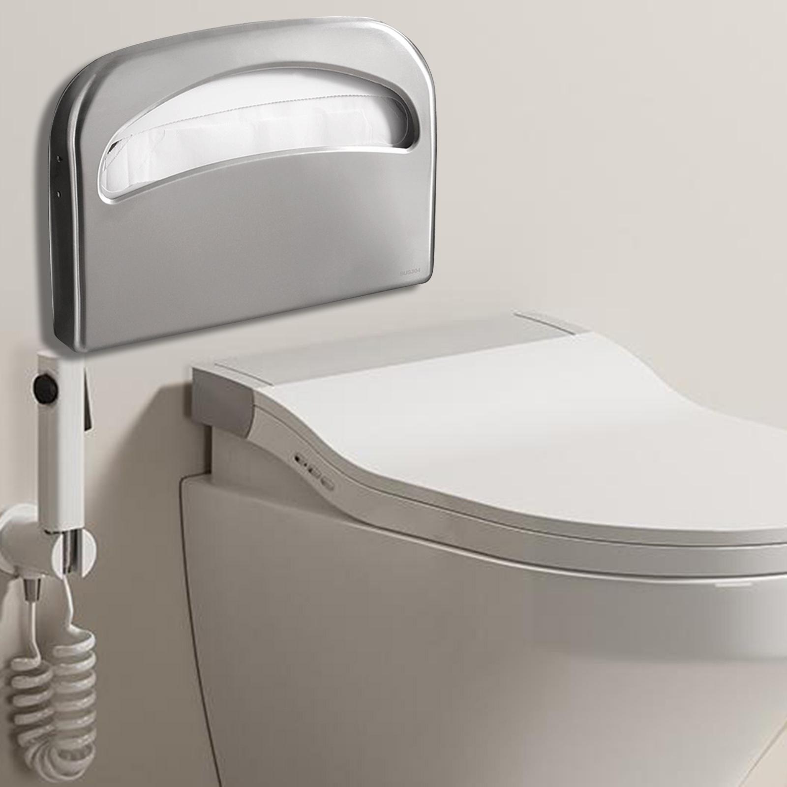 Toilet Seat Covers Dispenser Stainless Steel for Restaurants Bathroom Office Style B