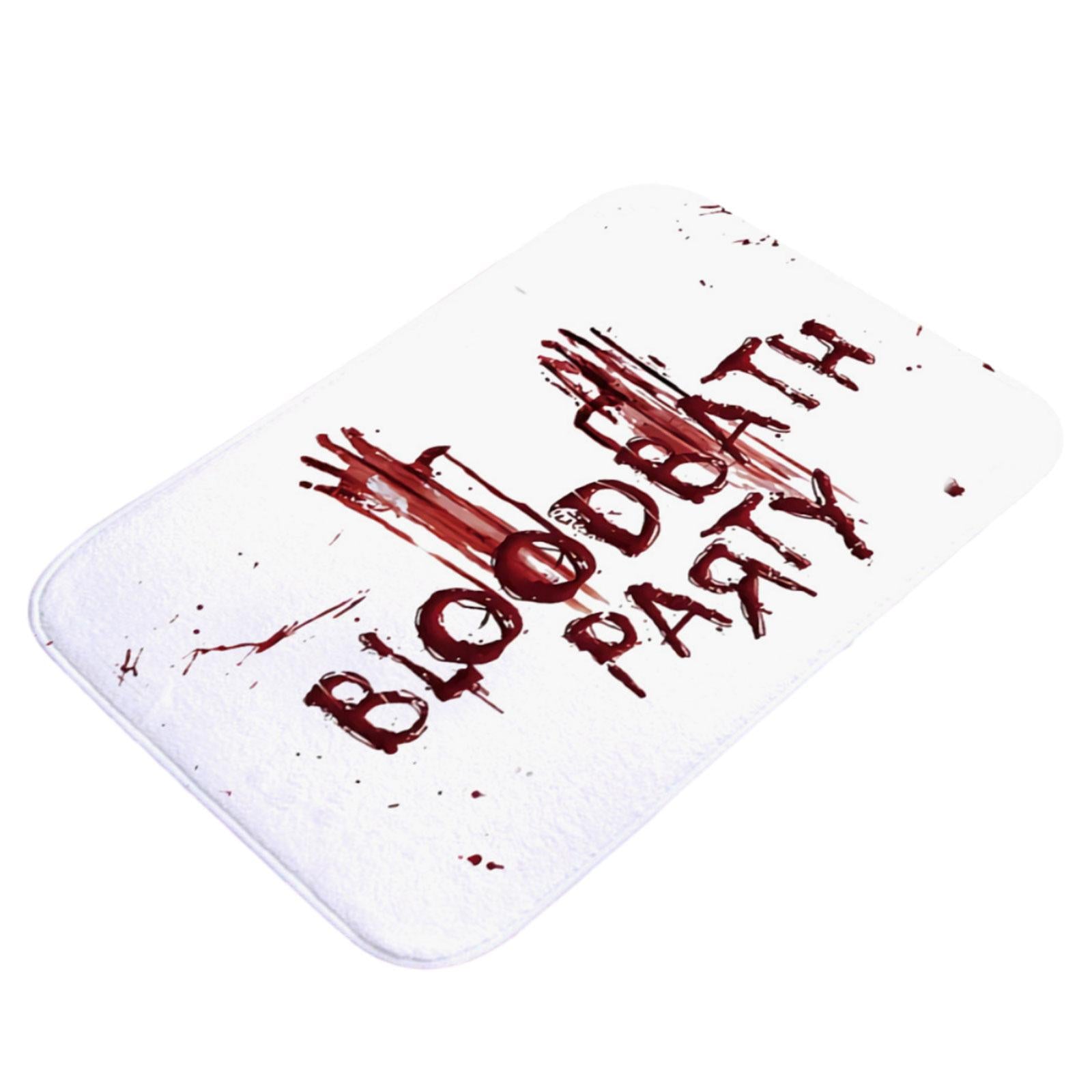 Halloween Bloody Bathroom Rug Home Decor Soft Bedroom Rug Absorbent Bath Mat Style B