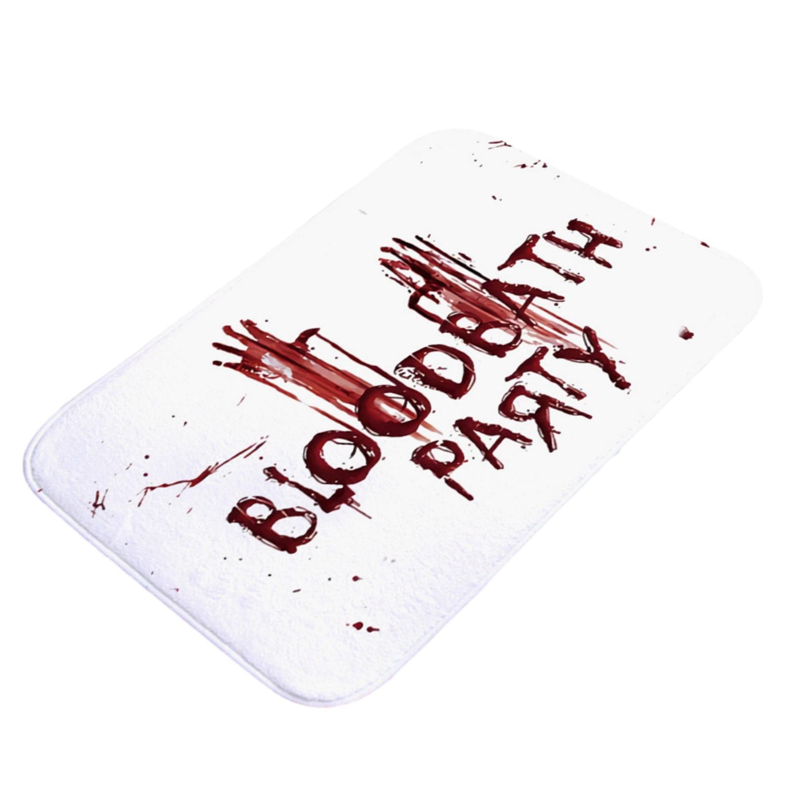 Halloween Bloody Bathroom Rug Home Decor Soft Bedroom Rug Absorbent Bath Mat Style B