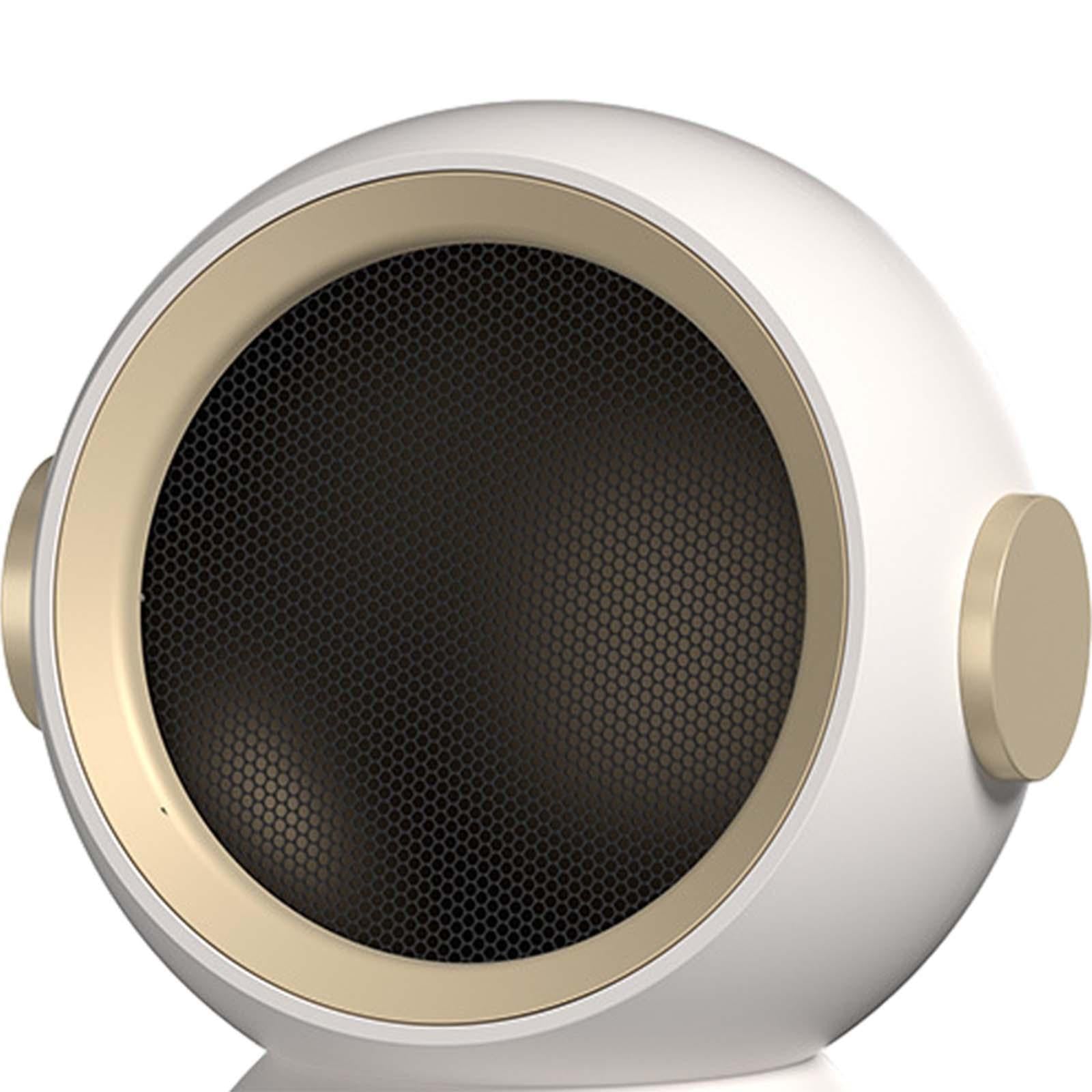 Indoor Small Electric Space Heater 1200W EU Power Plug for under Desk Sturdy White