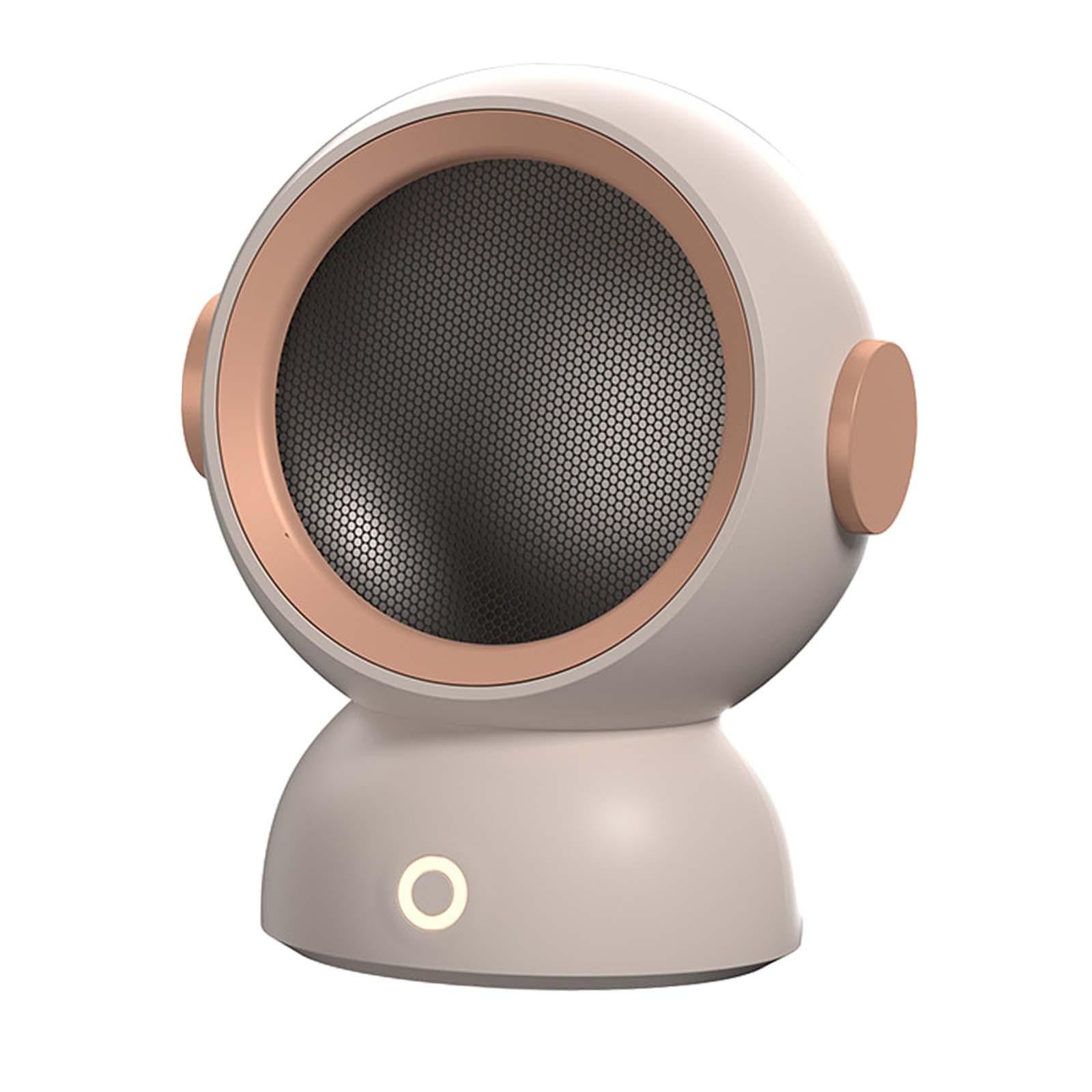 Indoor Small Electric Space Heater 1200W EU Power Plug for under Desk Sturdy Pink