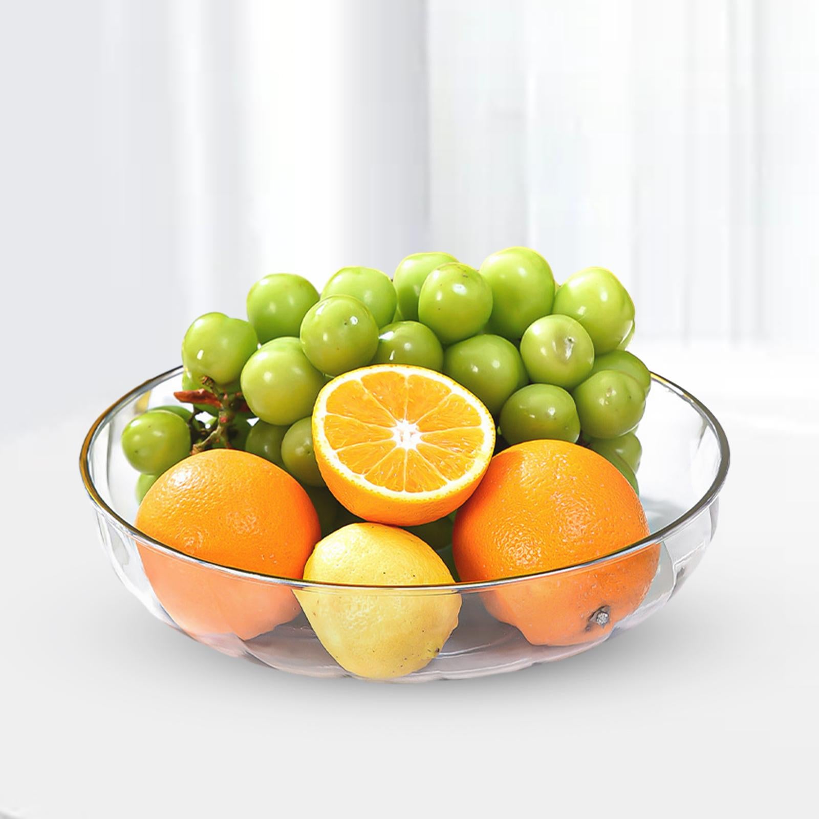 Snack Plates Fruit Plate for Table Centerpiece Jewelry Makeup Counter L white