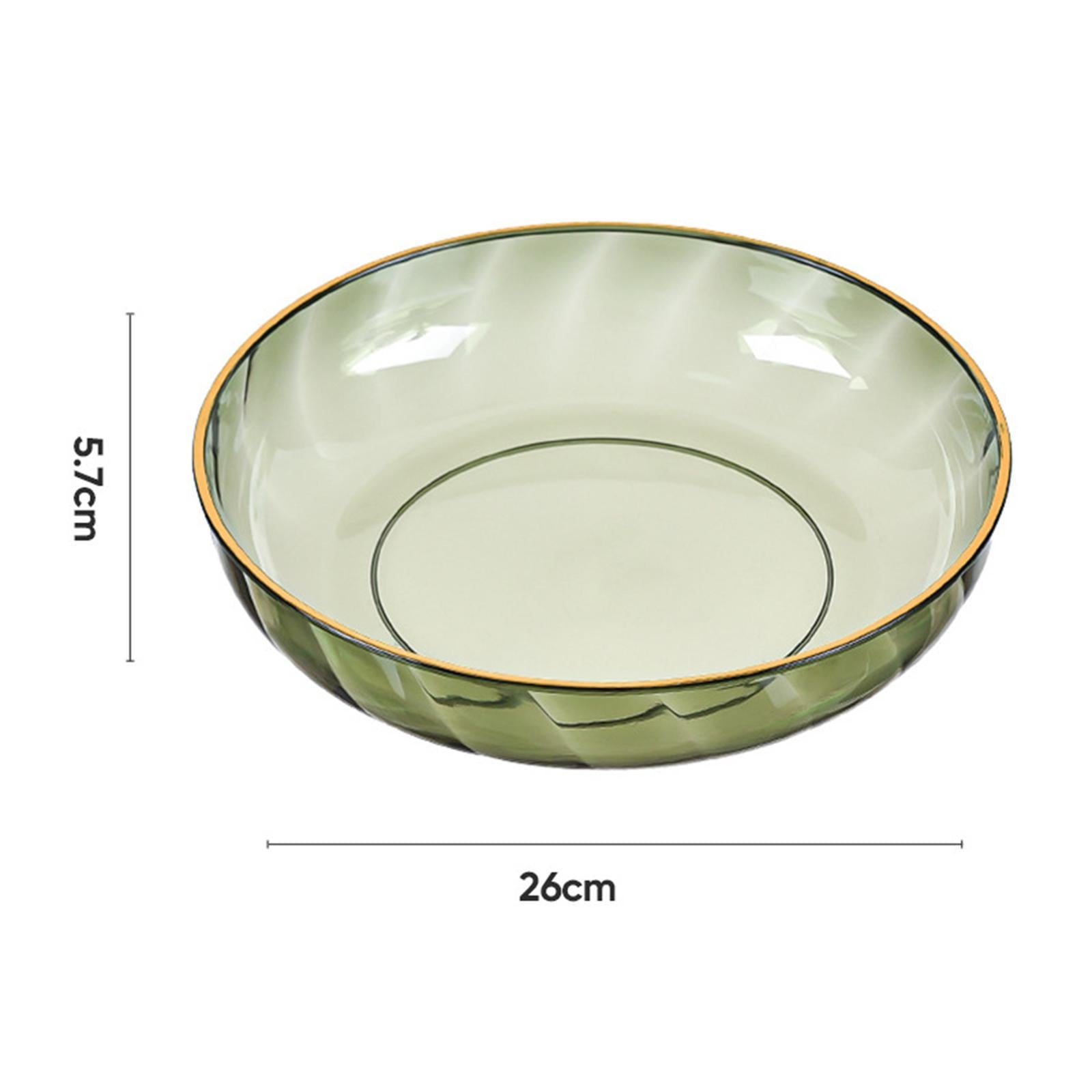 Snack Plates Fruit Plate for Table Centerpiece Jewelry Makeup Counter L green