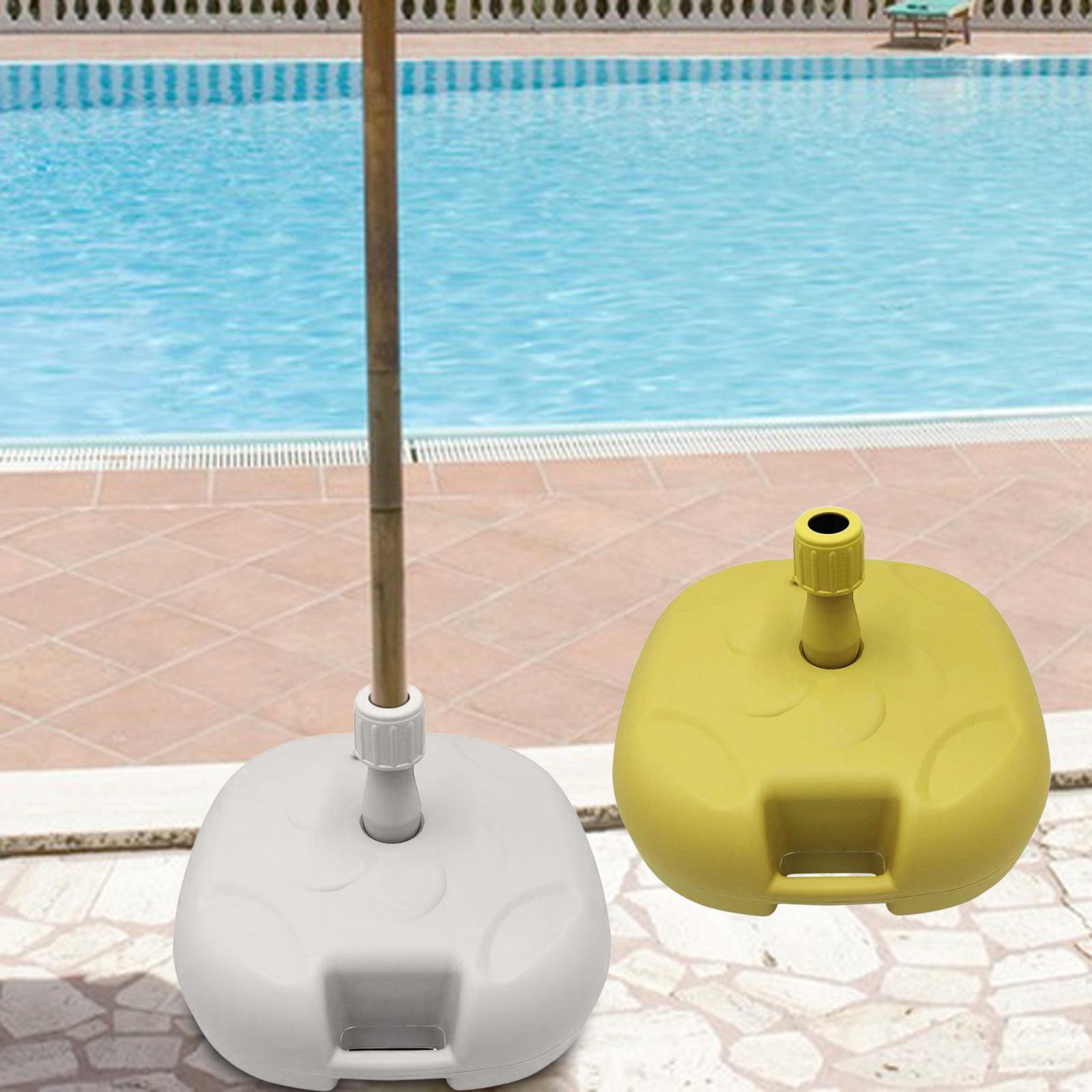 Sun Umbrella Base Replacement Parasol Umbrella Stand for Backyard Beach Yard White