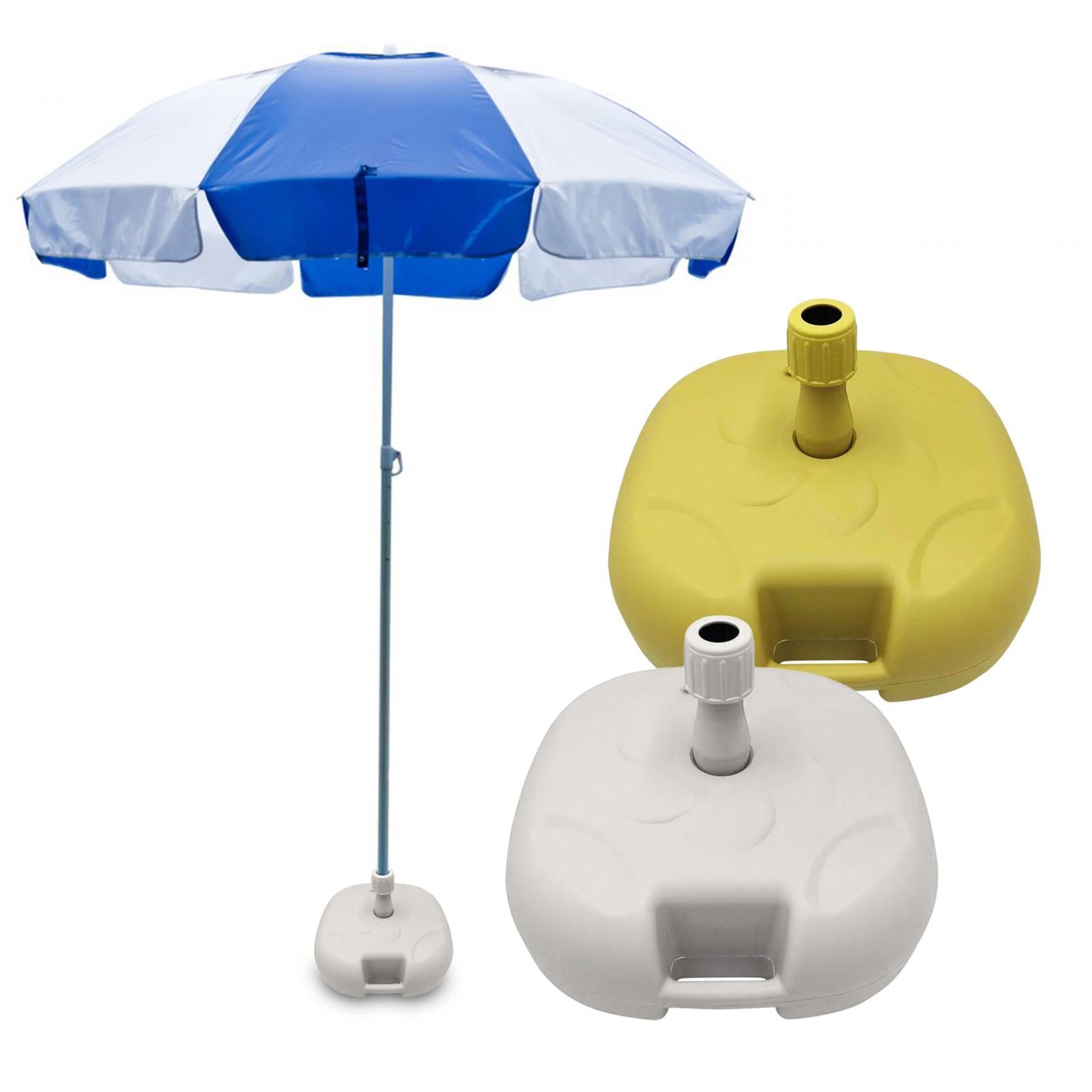 Sun Umbrella Base Replacement Parasol Umbrella Stand for Backyard Beach Yard White