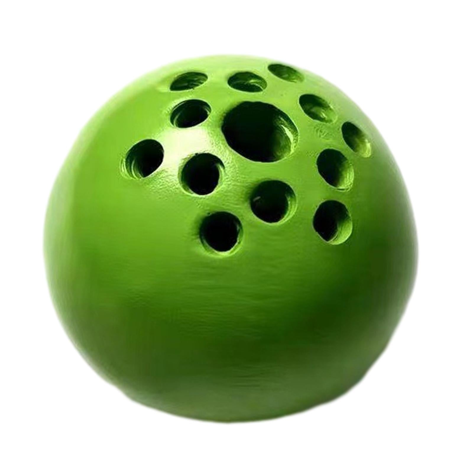 Ball Vase Mini Modern Small Resin Round Flower Pot for Bedroom Garden Office Green