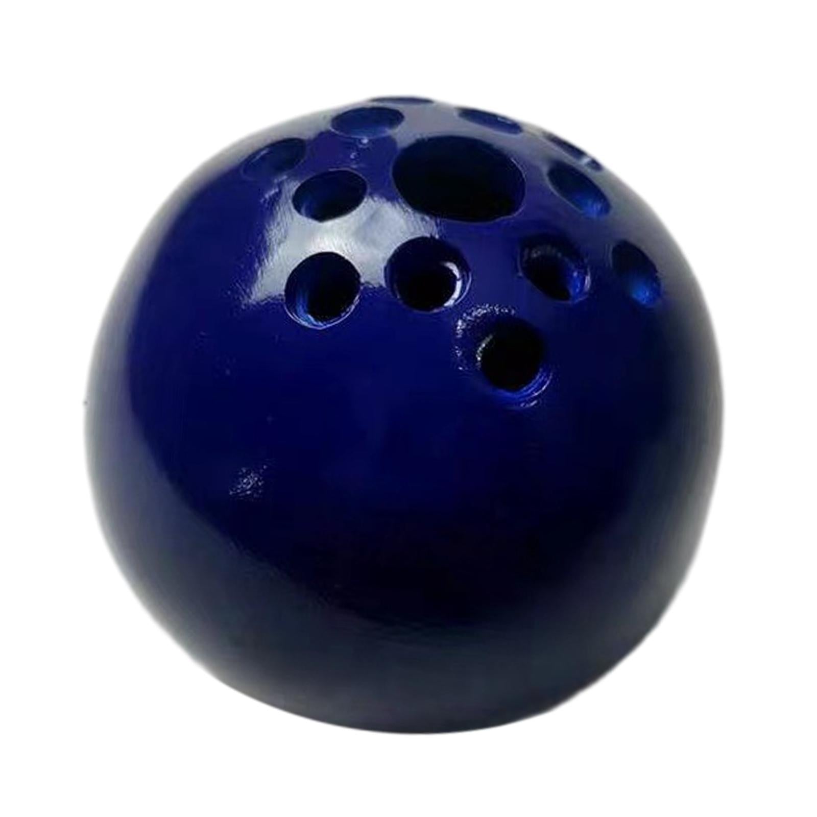 Ball Vase Mini Modern Small Resin Round Flower Pot for Bedroom Garden Office Navy Blue
