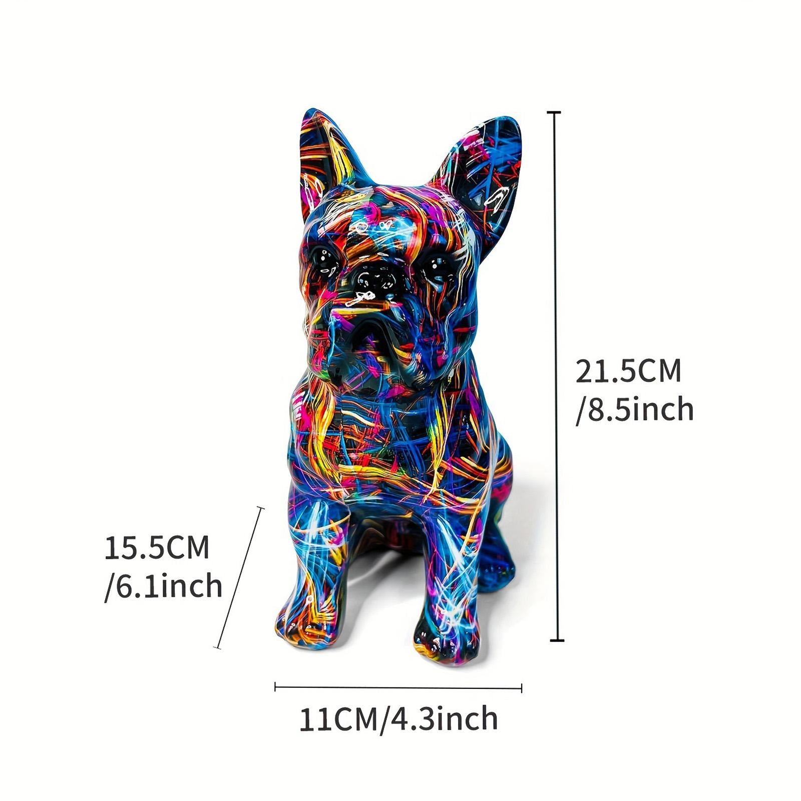 Dog Figurines Creative Dog Ornament for Cabinets Shelf Coffee Table Cabinets Style A