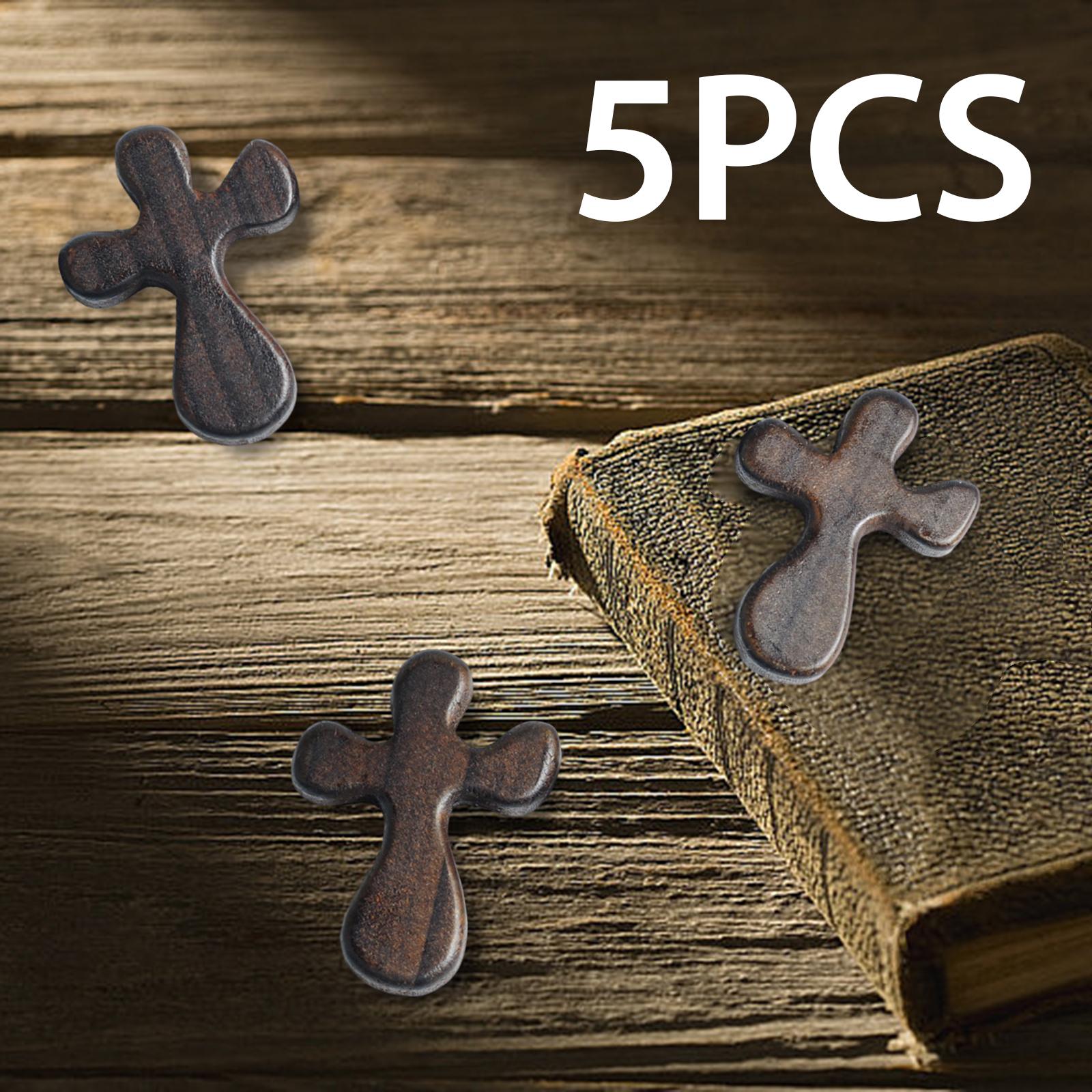 5x Hand Held Prayer Cross Colleague Family Neighbor Small Friend Caring Wood C