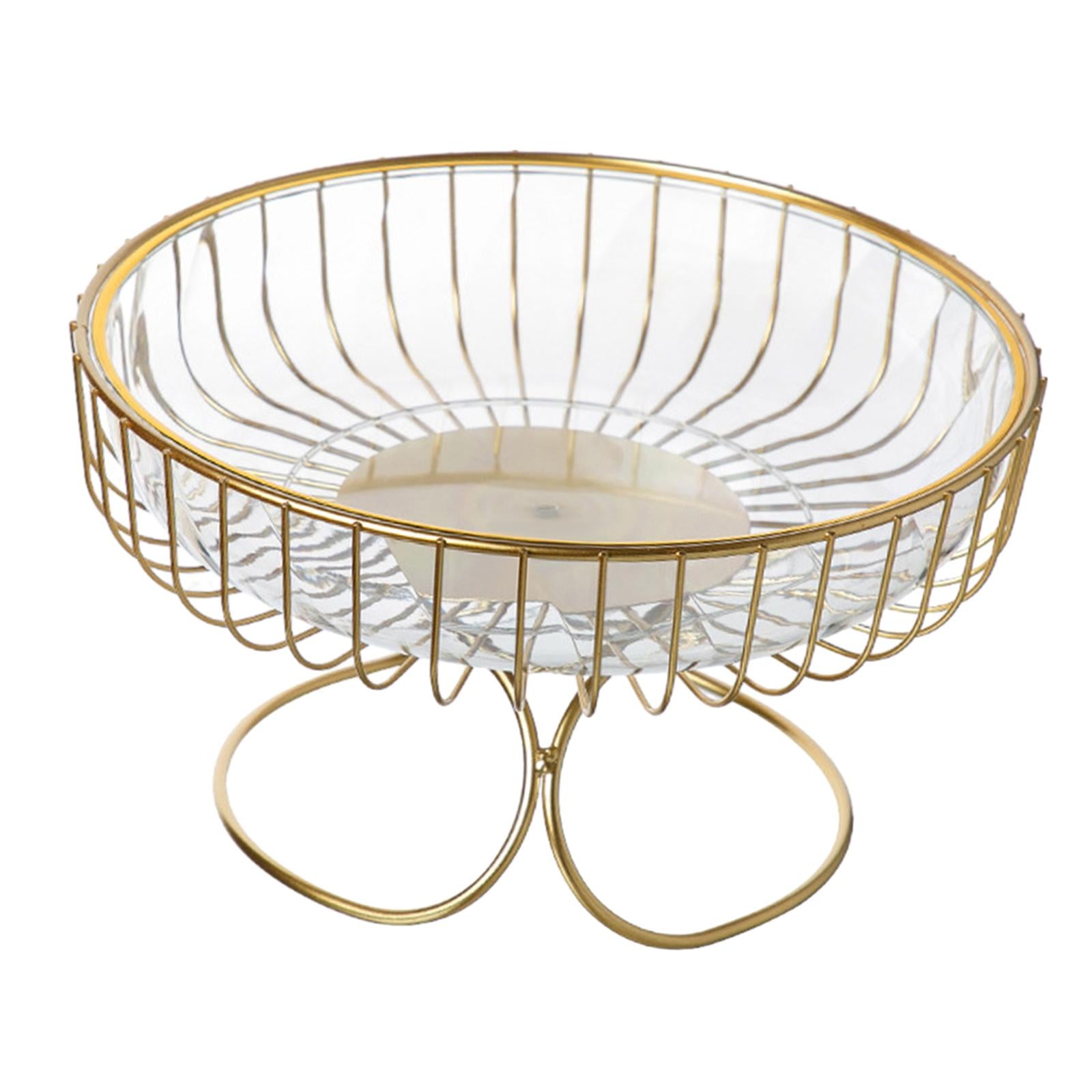 Fruit Bowl Hold Bread Snacks Fruit Storage Basket for Kitchen Party Birthday clear