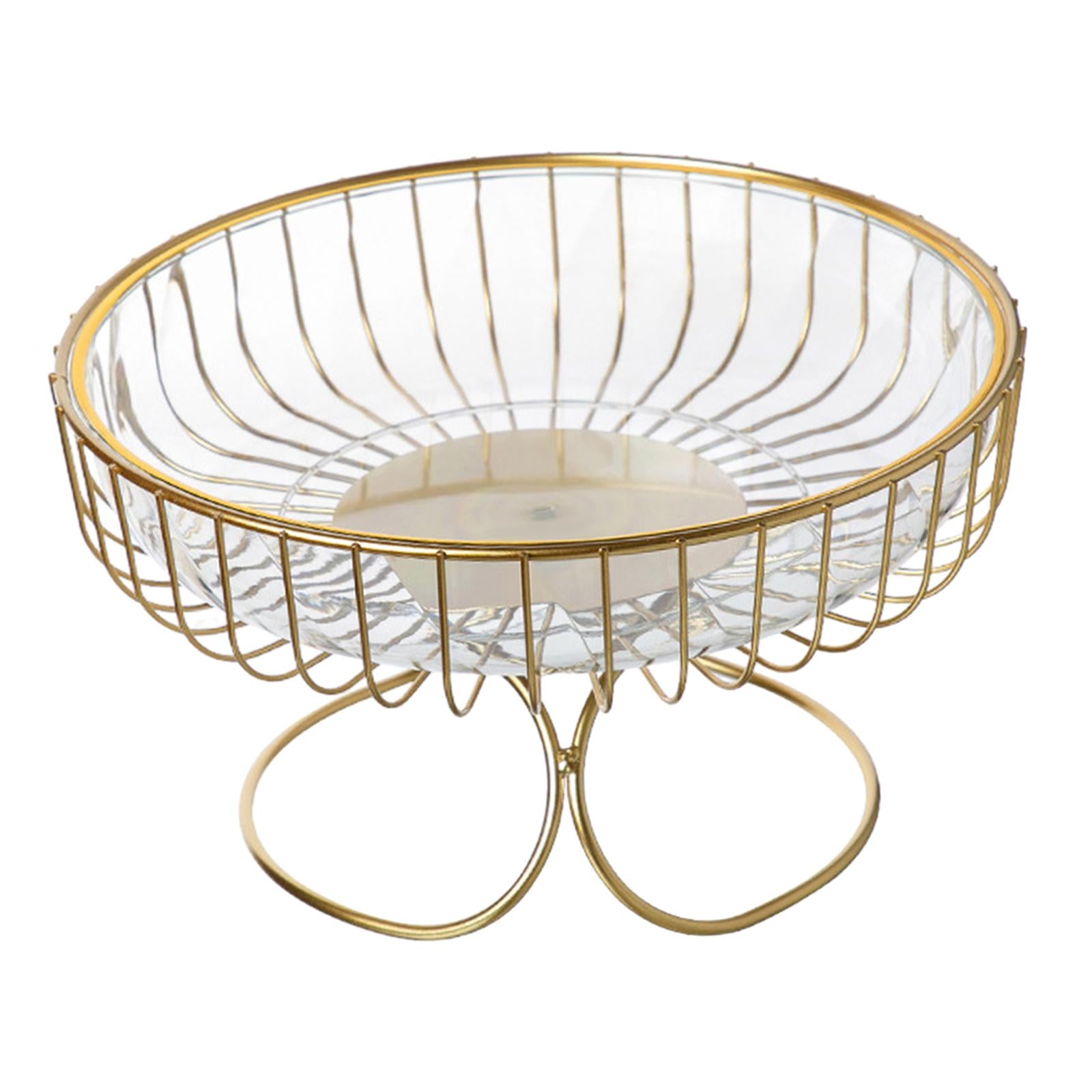 Fruit Bowl Hold Bread Snacks Fruit Storage Basket for Kitchen Party Birthday clear