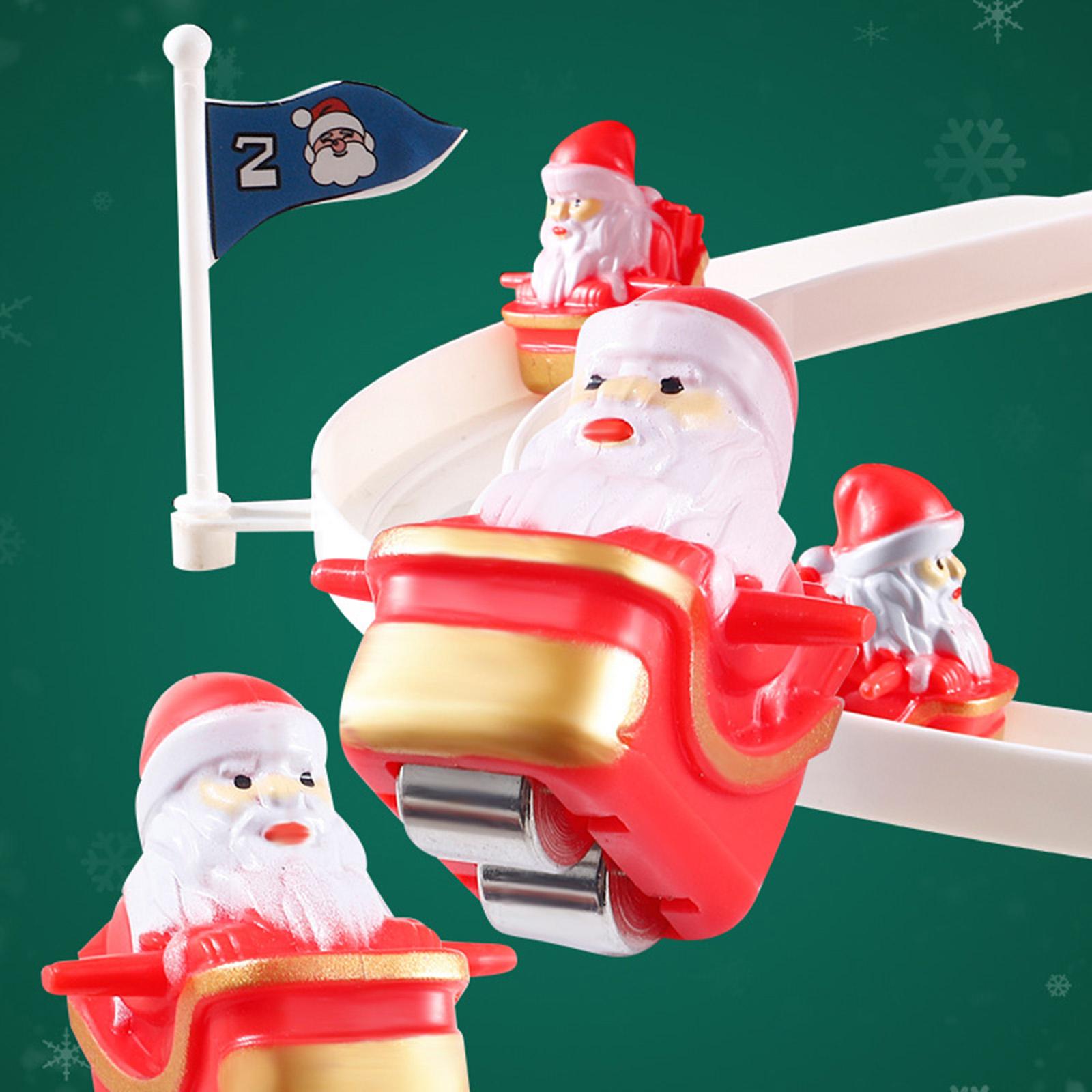 3x Electric Climbing Ladder Santa Claus Gift Funny for Bedroom Desktop Shelf Small