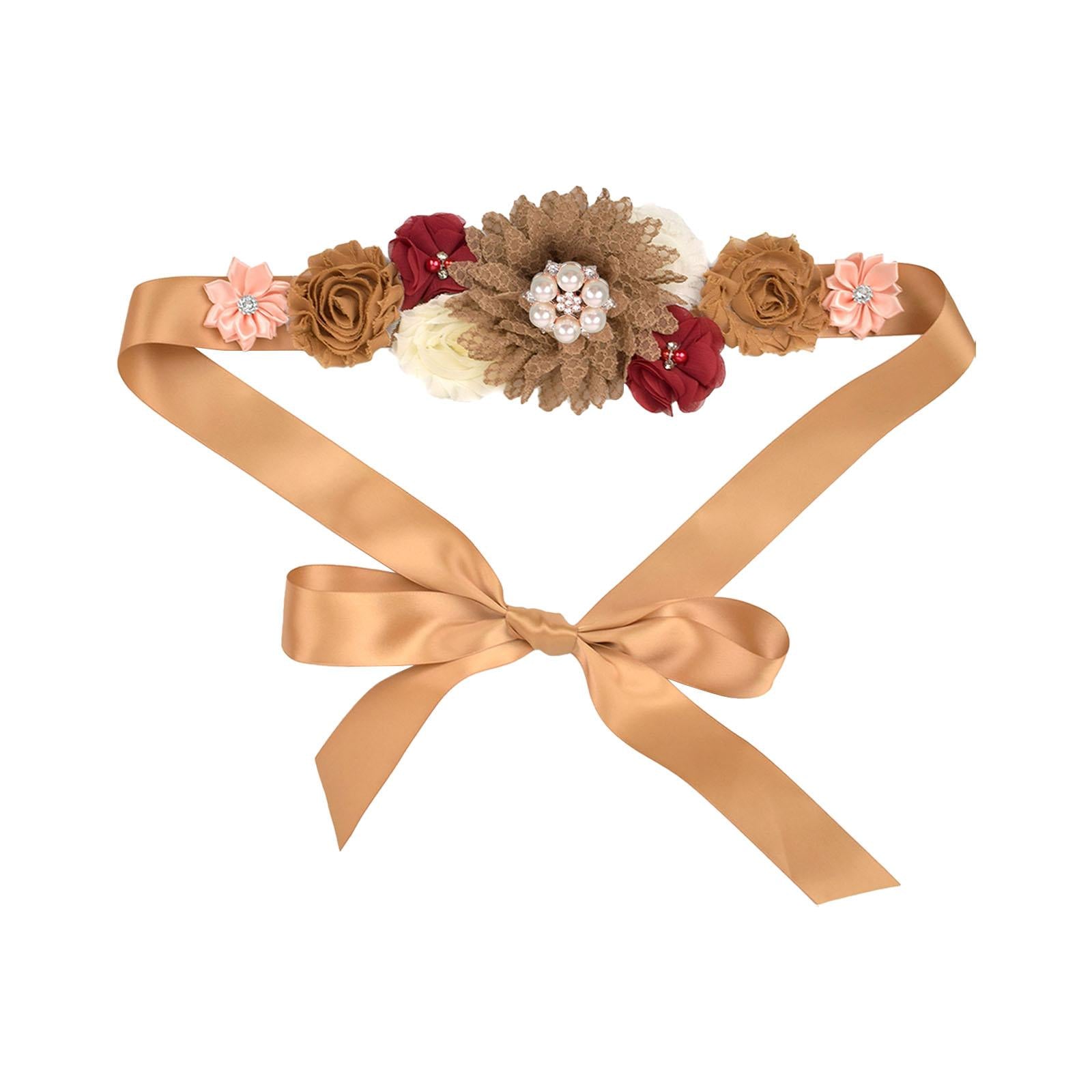 Maternity Sash Belt Sash Belt for Baby Shower Party Supplies Keepsake Gifts without corsage
