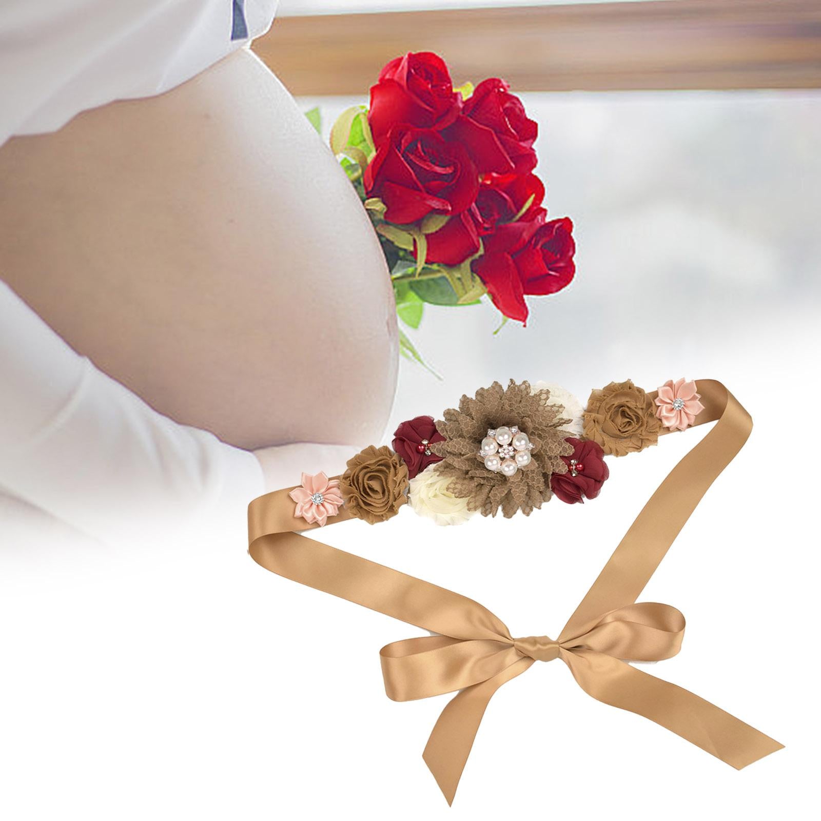 Maternity Sash Belt Sash Belt for Baby Shower Party Supplies Keepsake Gifts without corsage