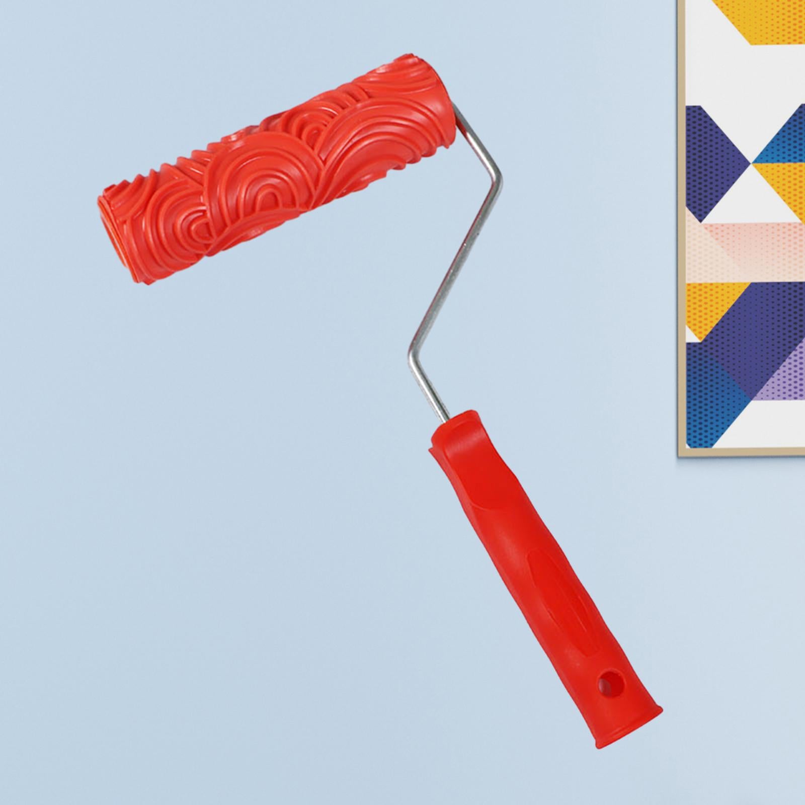 7inch Embossing Patterned Paint Roller Accessory for Household Wall Painting Style C