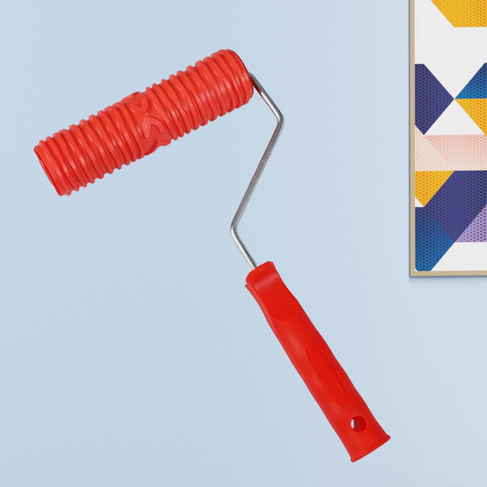 7inch Embossing Patterned Paint Roller Accessory for Household Wall Painting Style D