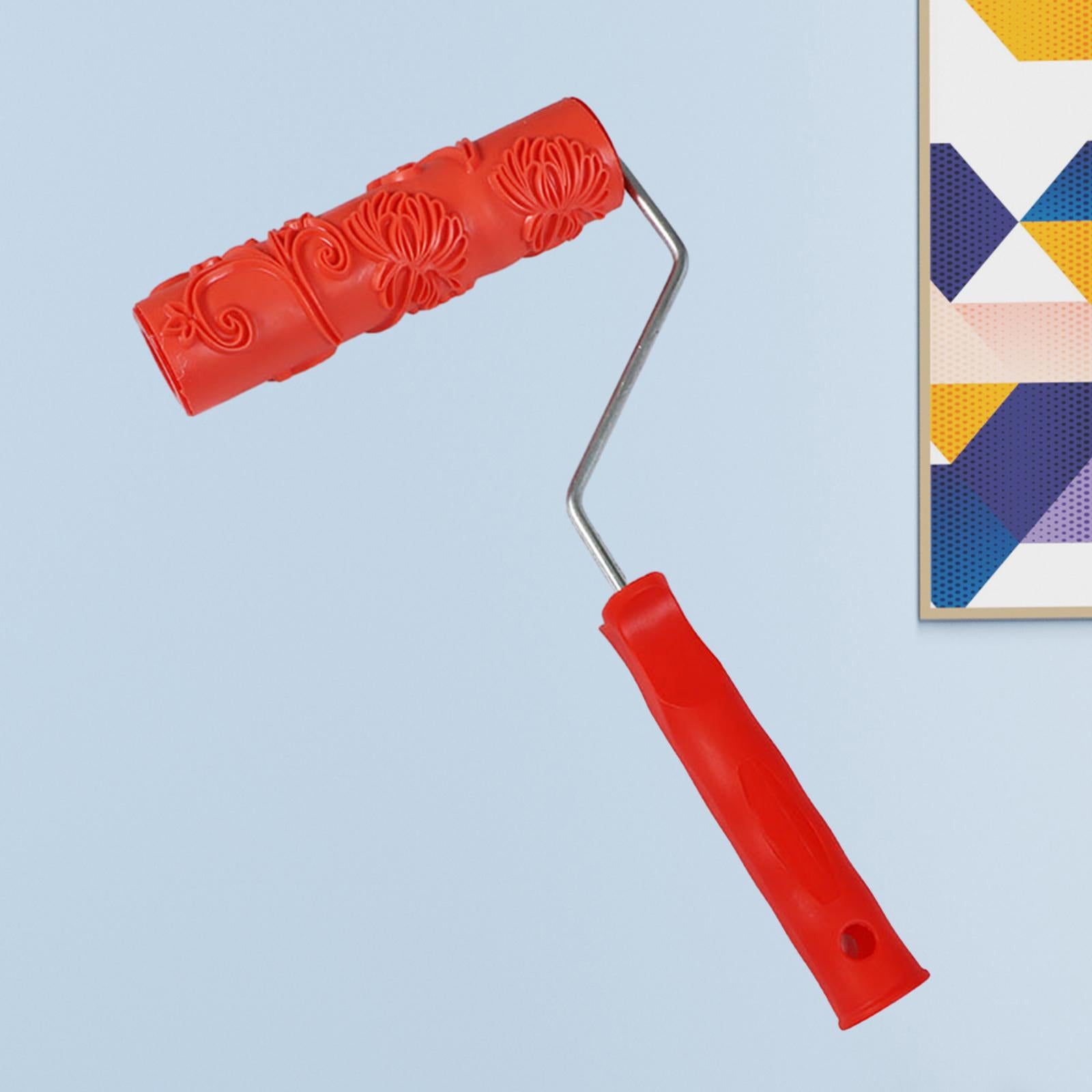 7inch Embossing Patterned Paint Roller Accessory for Household Wall Painting Style F