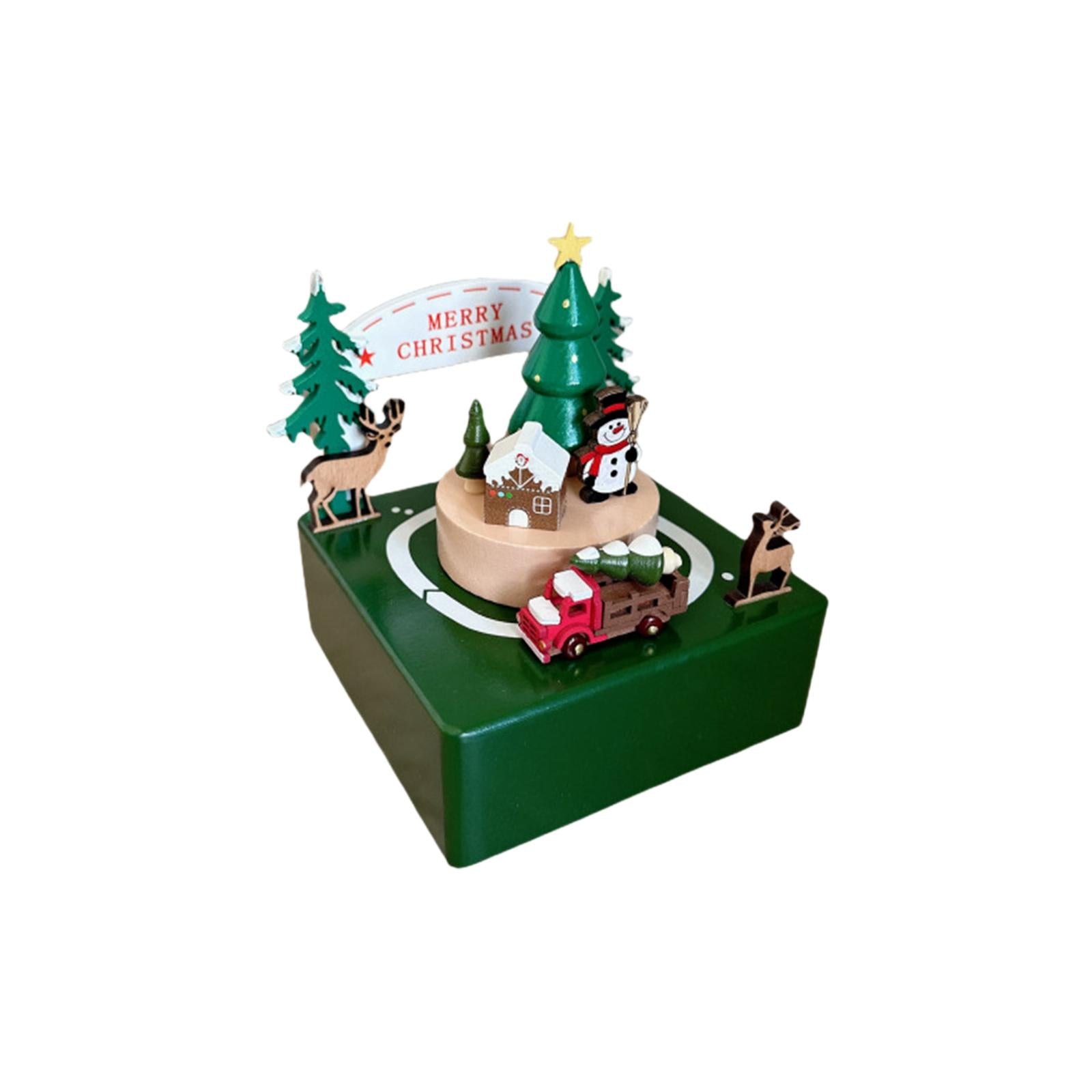 Xmas Music Box Decoration Accessories for Bedroom Living Room Fireplace