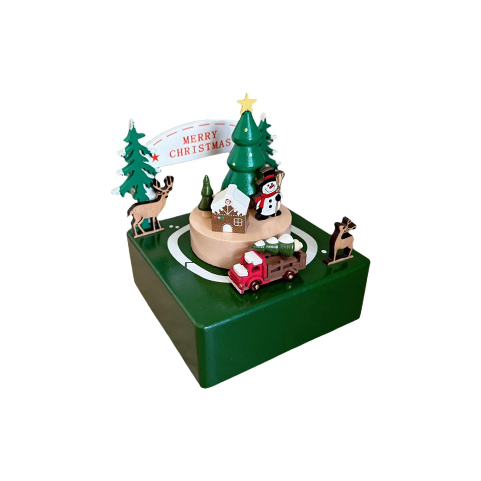 Xmas Music Box Decoration Accessories for Bedroom Living Room Fireplace