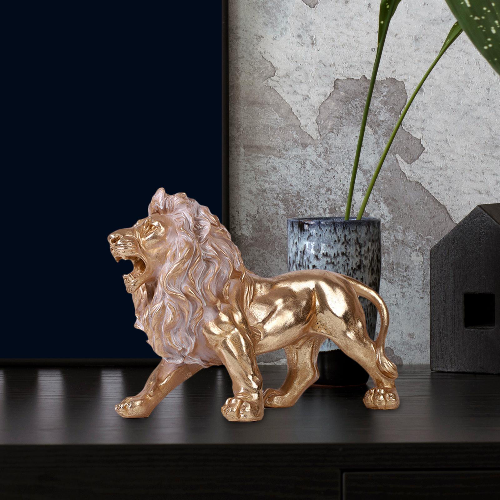 Lion King Statue Sculpture Decorative Crafts for Living Room Bookshelf Decor style C