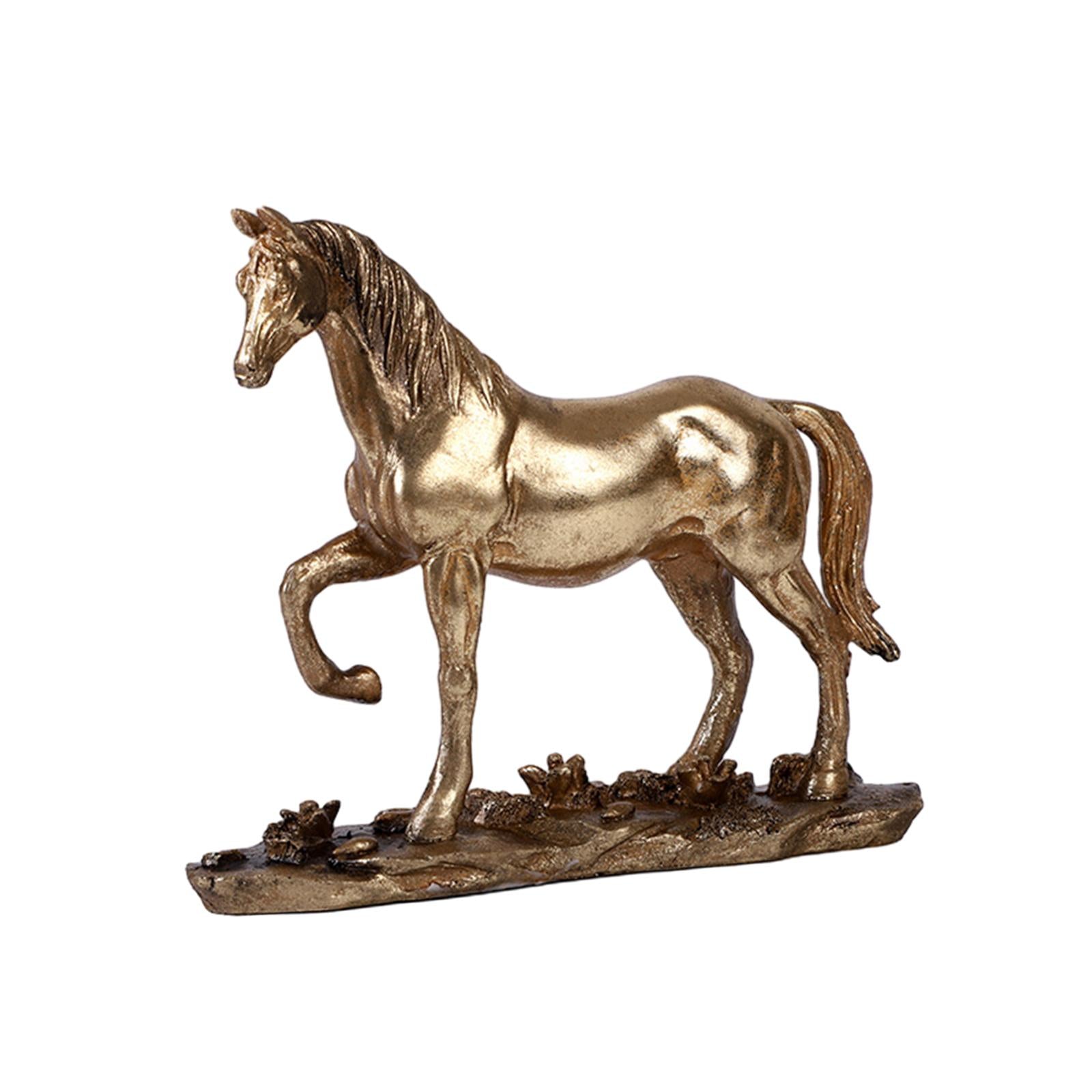 Horse Statue Resin Handicraft Horse Figurines for Cabinet Office Living Room style B