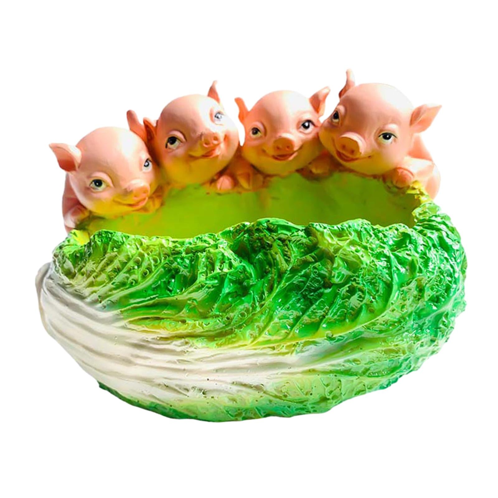 Flower Pot Cute Animals Indoor Planters for Office Home Animal Bonsai Holder Cabbage pink pig