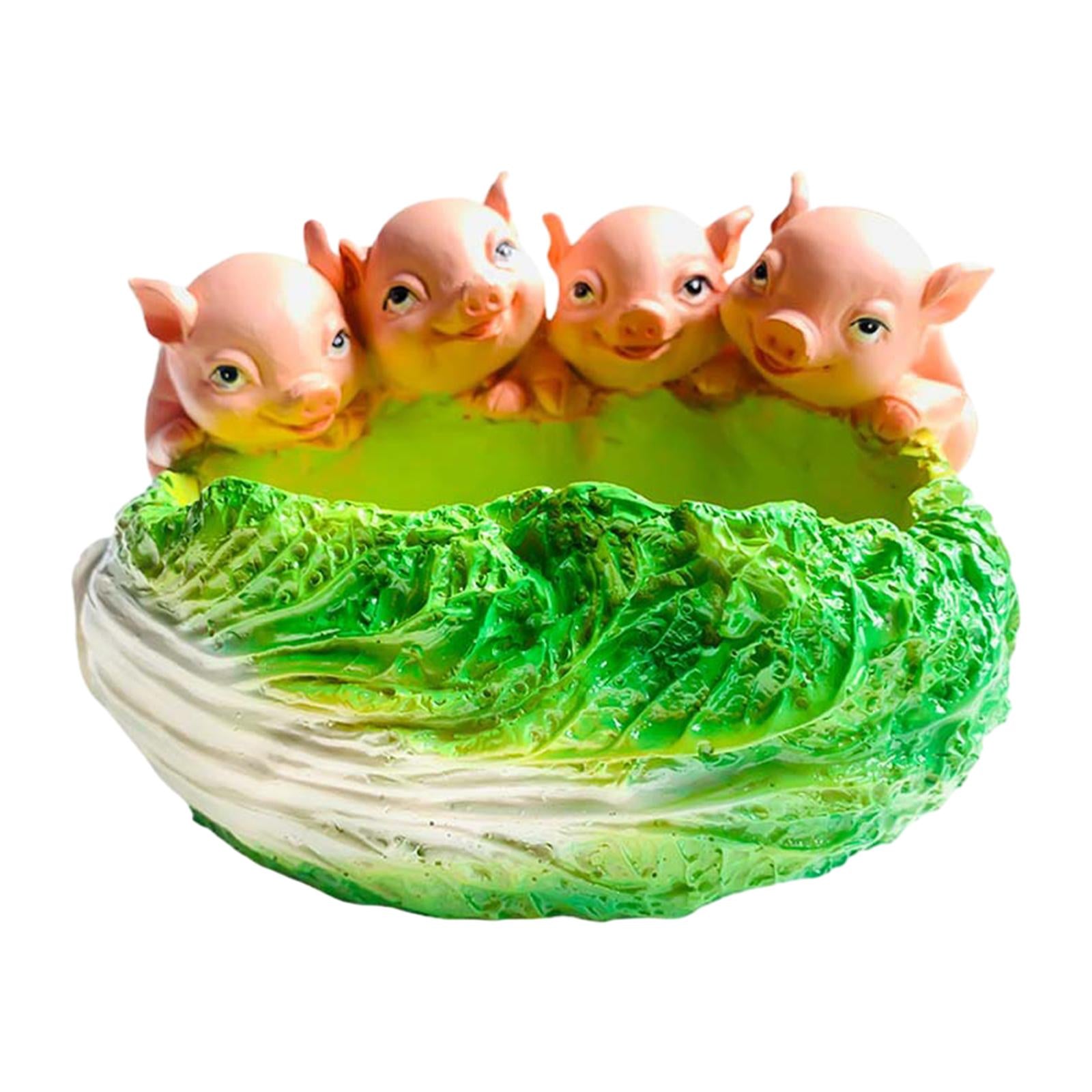 Flower Pot Cute Animals Indoor Planters for Office Home Animal Bonsai Holder Cabbage pink pig