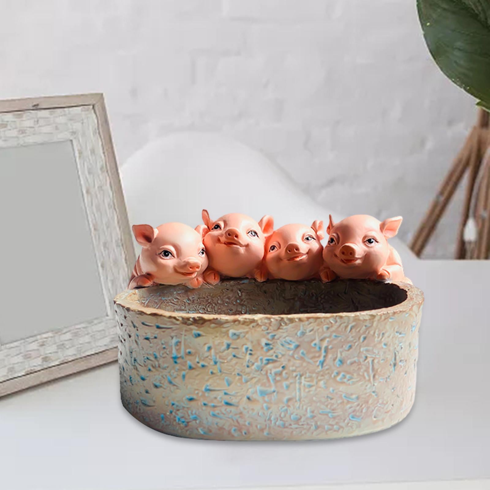 Flower Pot Cute Animals Indoor Planters for Office Home Animal Bonsai Holder pink pig