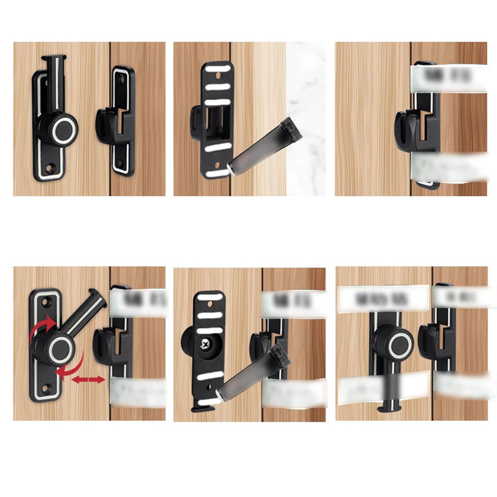 Barn Sliding Door Latch Lock Luminous Heavy Duty for Garden Bathroom Outdoor