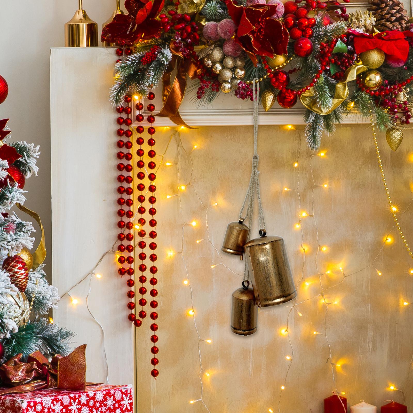 Rustic Hanging Bells 36 cm Length Gifts Handicrafts Shabby Chic Bells